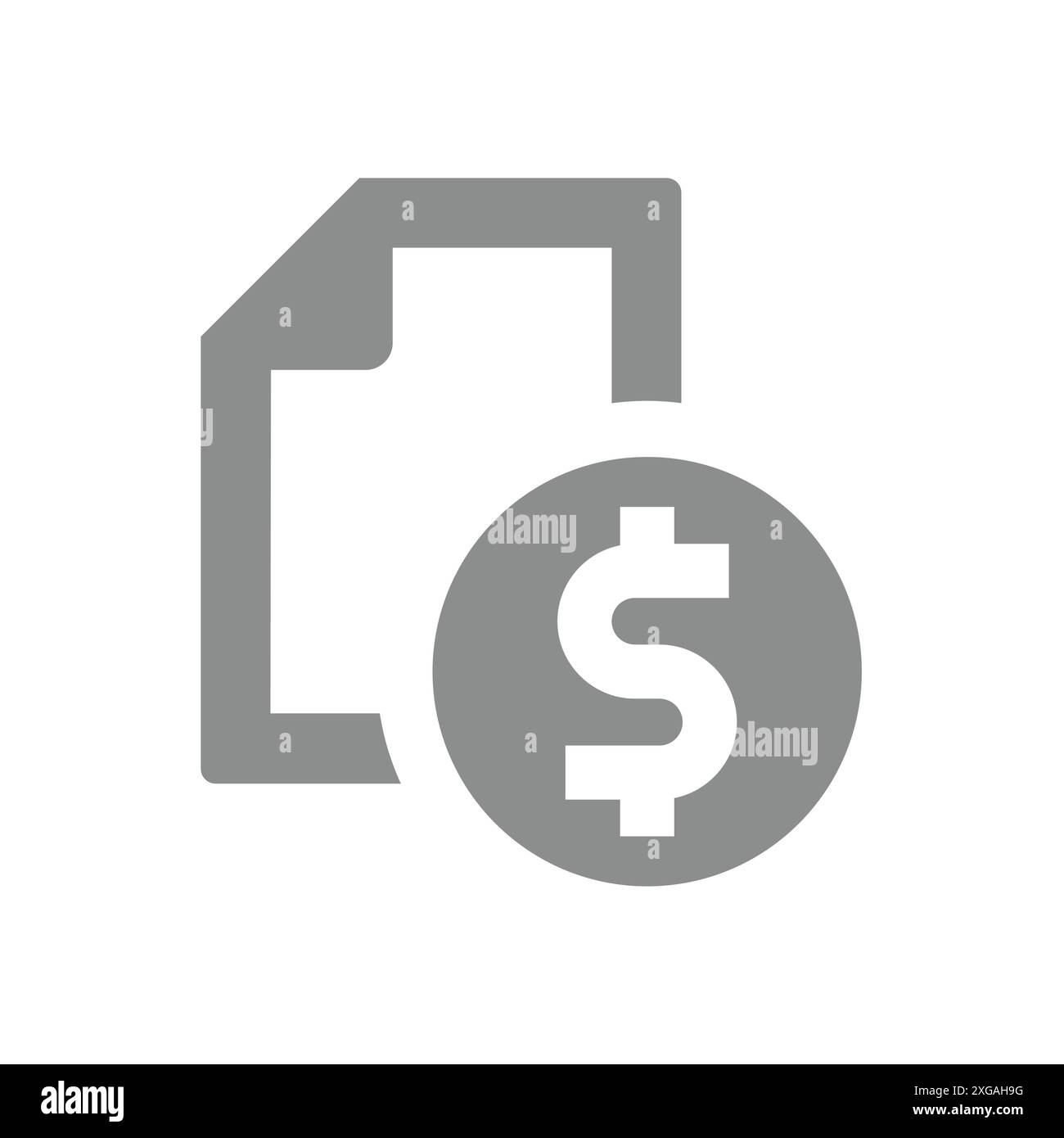 Icône de vecteur d'état financier ou de rapport. Flux de trésorerie, symbole du document activités de revenu. Illustration de Vecteur