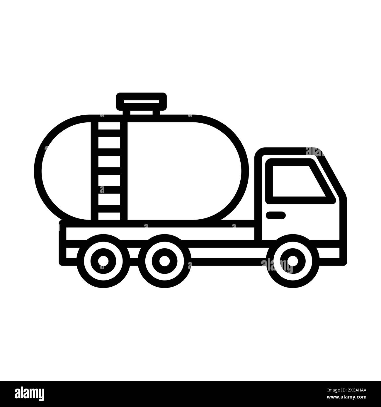 modèle de conception de vecteur d'icône de camion d'huile en fond blanc Illustration de Vecteur