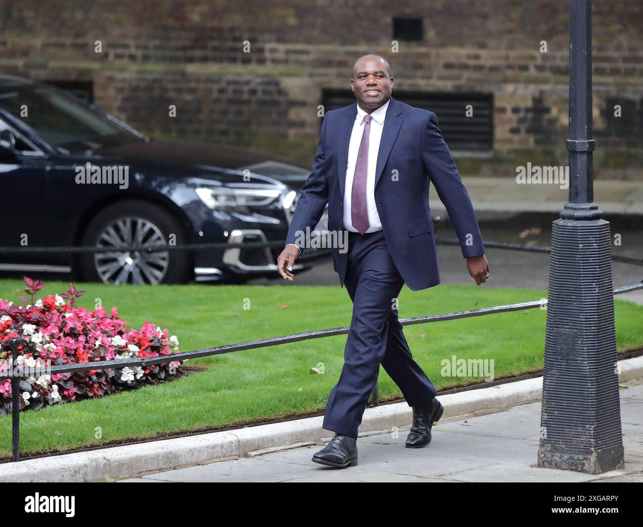 Londres, Royaume-Uni, 5 juillet 2024. David Lammy, secrétaire d'État nouvellement nommé aux Affaires étrangères, au Commonwealth et au développement, arrive au 10 Downing Street, à Londres, au Royaume-Uni Banque D'Images