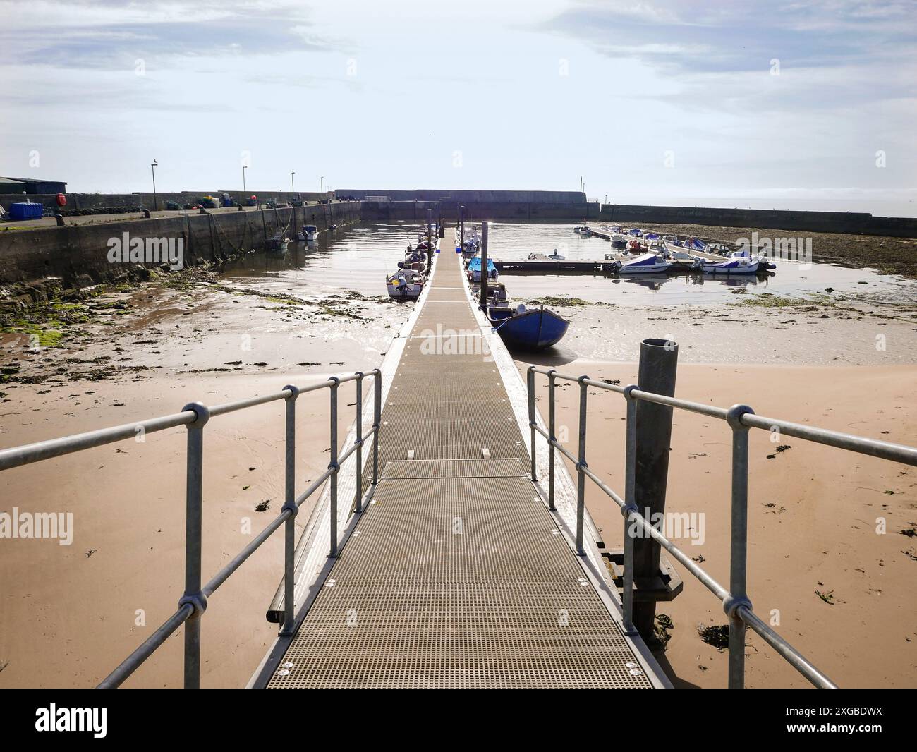 Port de Balintore près de Tain en Écosse Banque D'Images