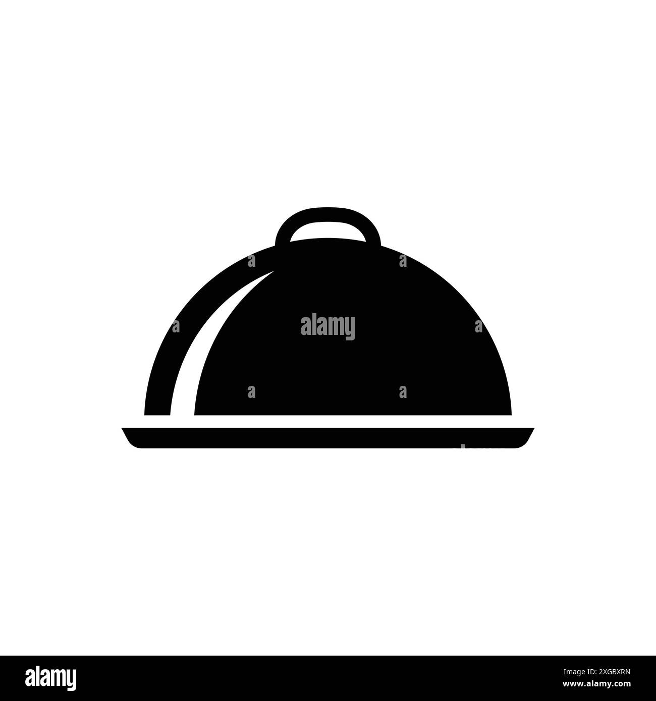 modèle de conception de vecteur d'icône de plateau de nourriture en fond blanc Illustration de Vecteur