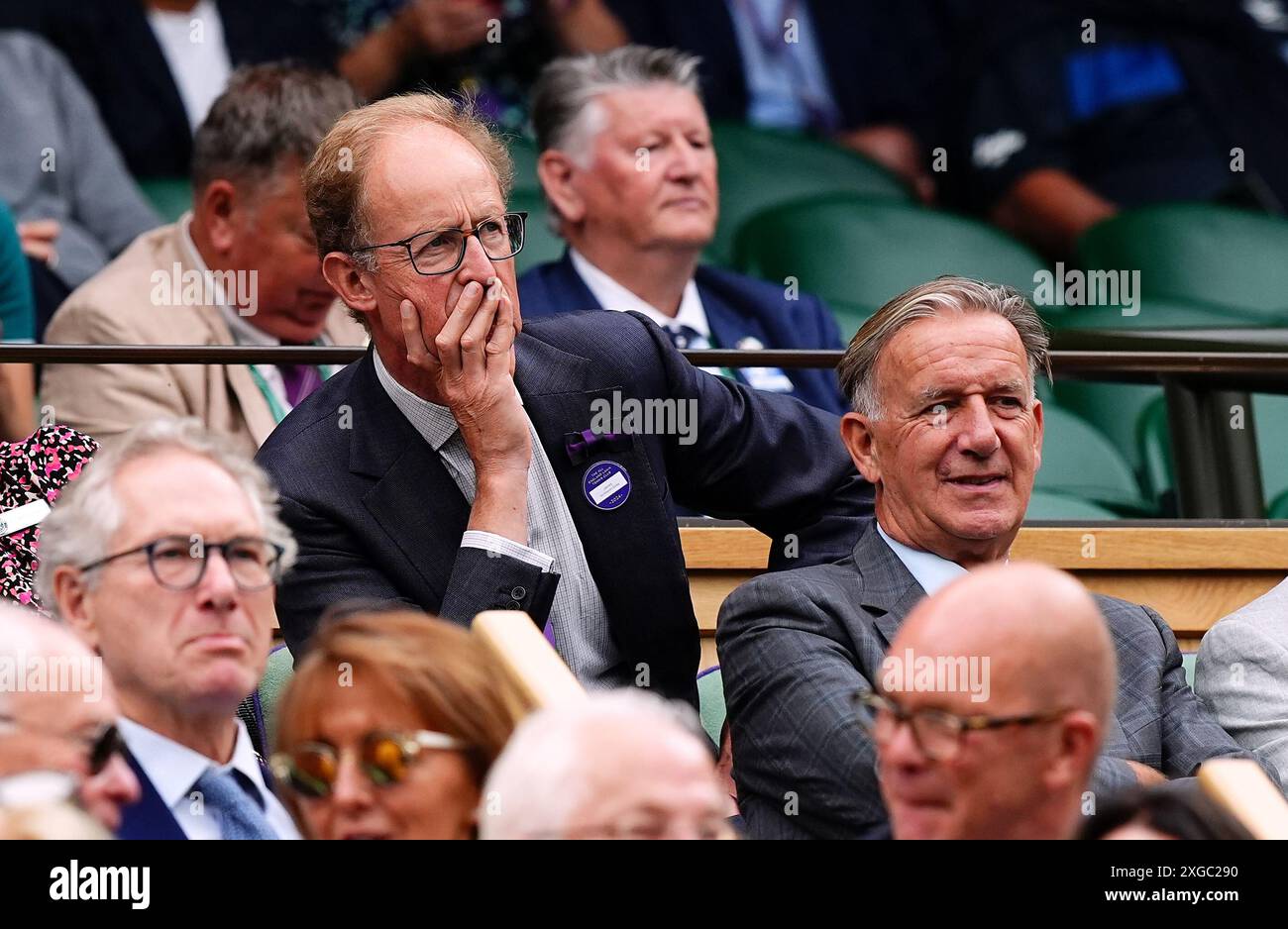 James Acheson-Gray au huitième jour des Championnats de Wimbledon 2024 au All England Lawn Tennis and Croquet Club, Londres. Date de la photo : lundi 8 juillet 2024. Banque D'Images