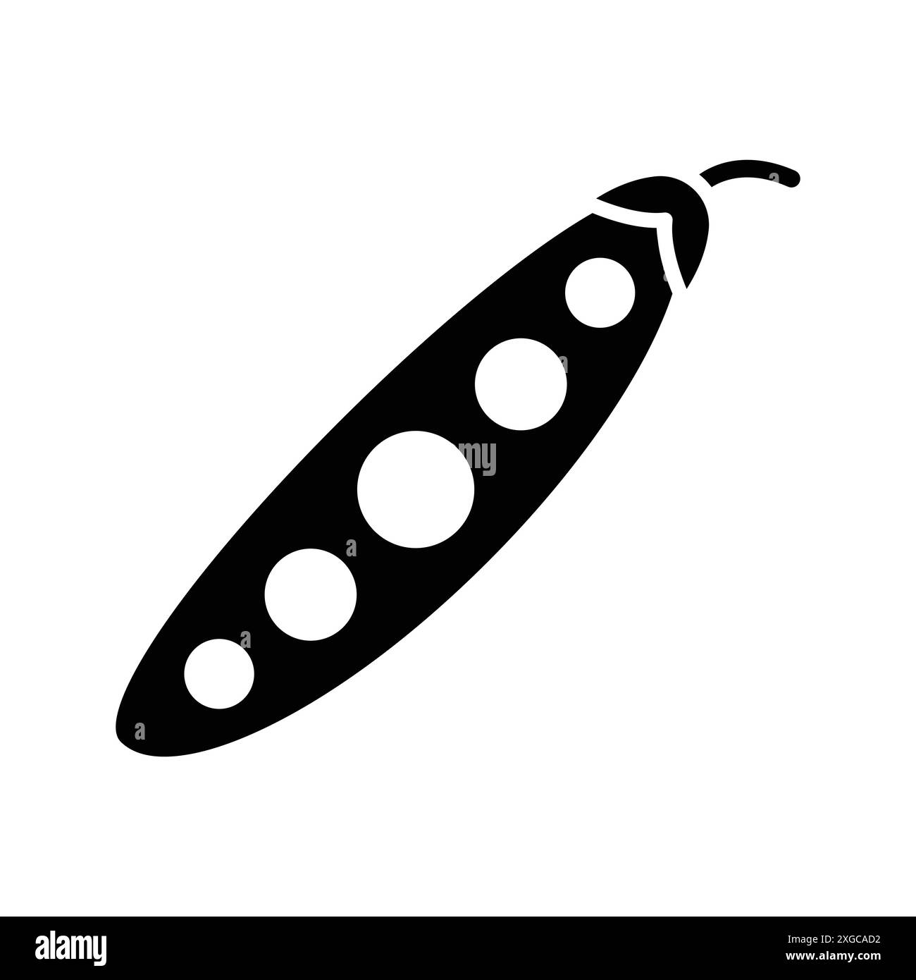 modèle de conception de vecteur d'icône de pois en fond blanc Illustration de Vecteur