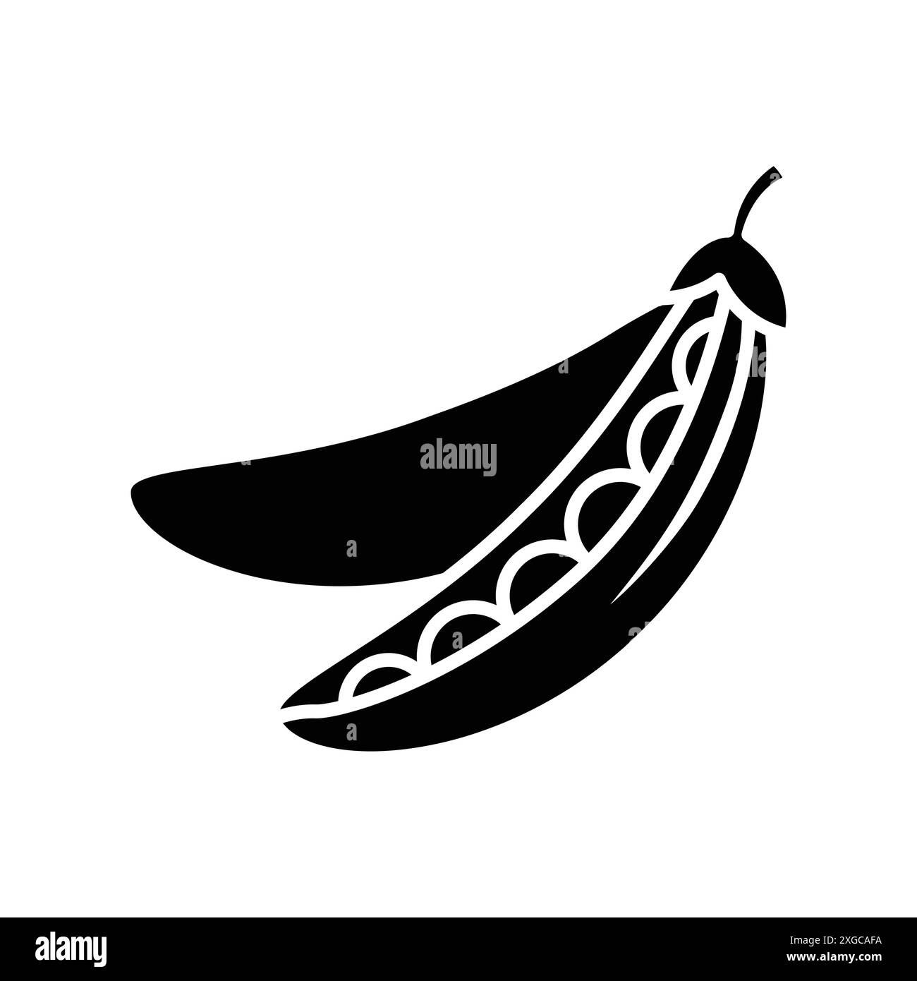 modèle de conception de vecteur d'icône de pois en fond blanc Illustration de Vecteur