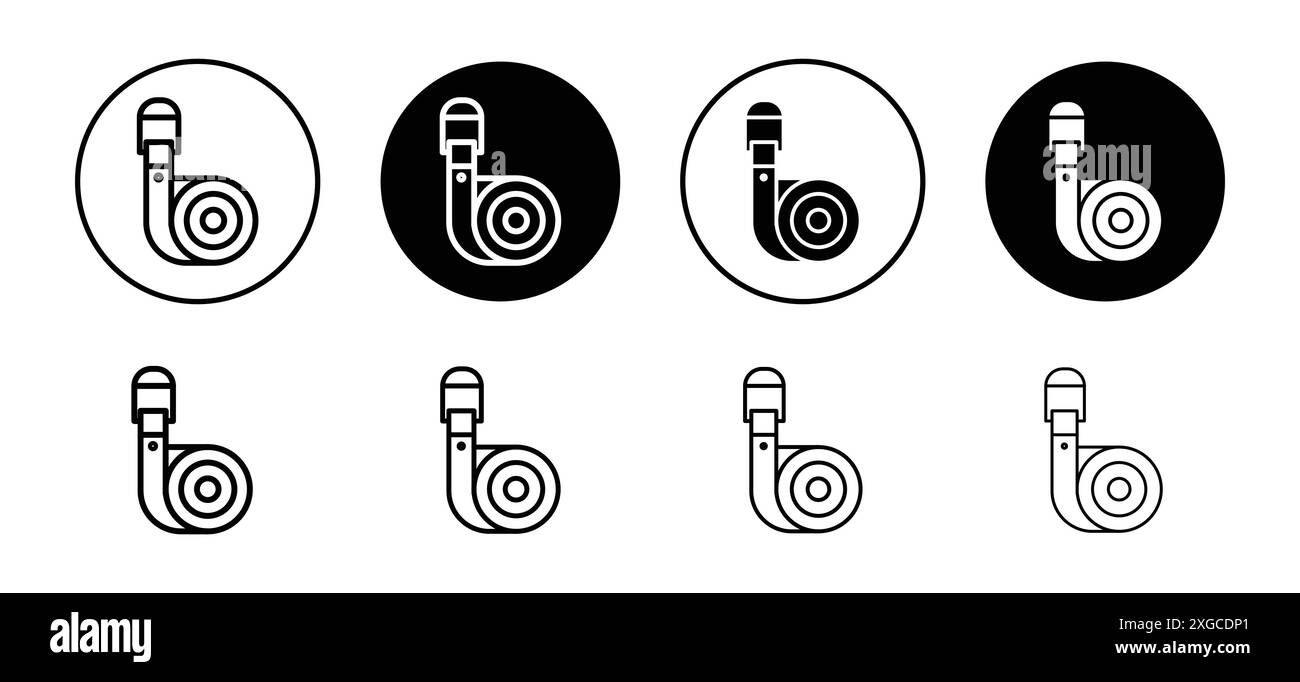 Collection de logo vectoriel d'icône de sangle de yoga pour l'interface utilisateur de l'application Web Illustration de Vecteur