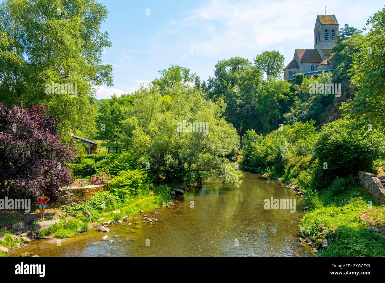 France, Orne, Parc naturel régional Normandie Maine, Alpes Mancelles, Saint Ceneri le Gerei, labellisé les plus Beaux villages de France Banque D'Images