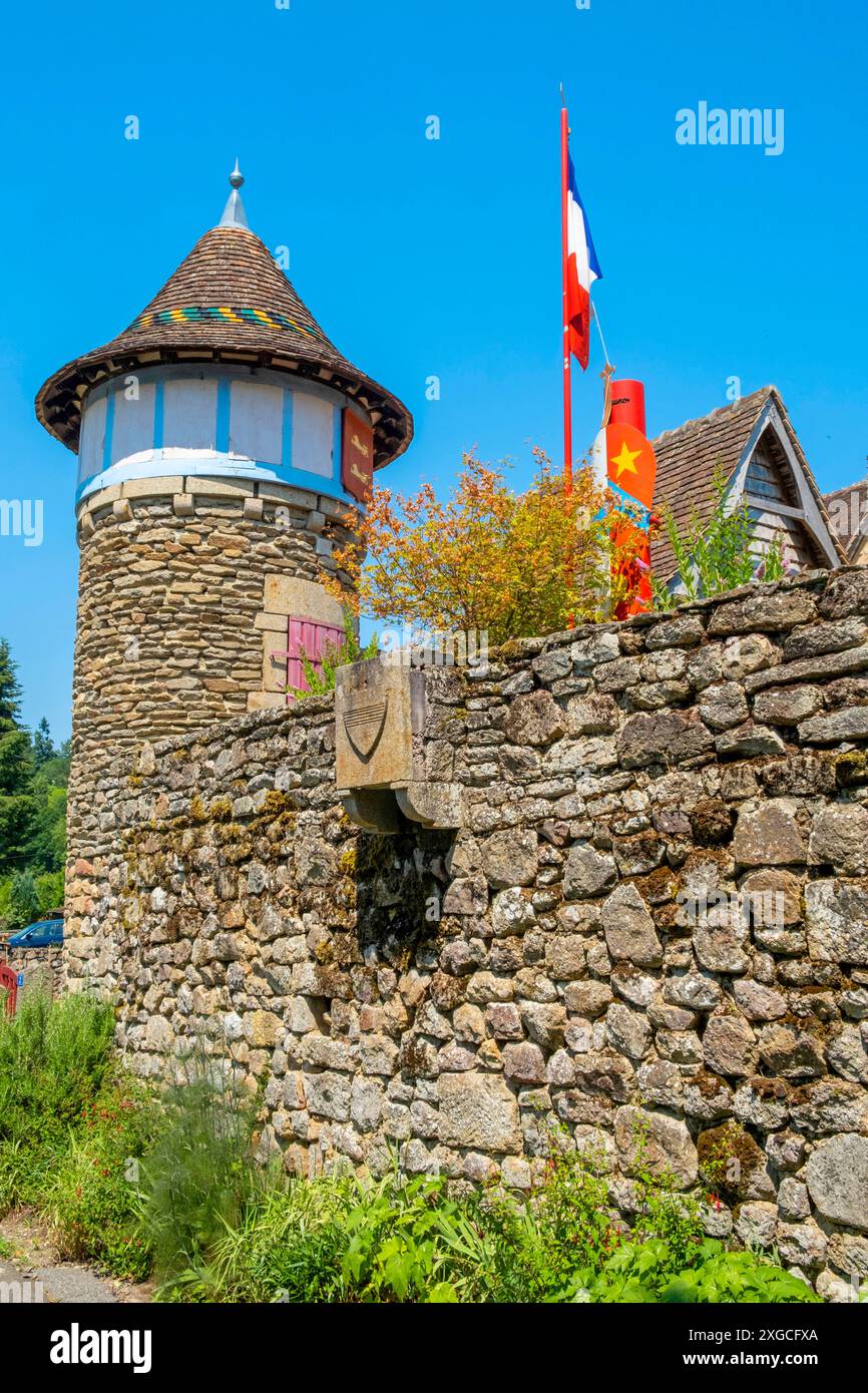 France, Orne, Parc naturel régional Normandie Maine, Alpes Mancelles, Saint Ceneri le Gerei, labellisé les plus Beaux villages de France Banque D'Images