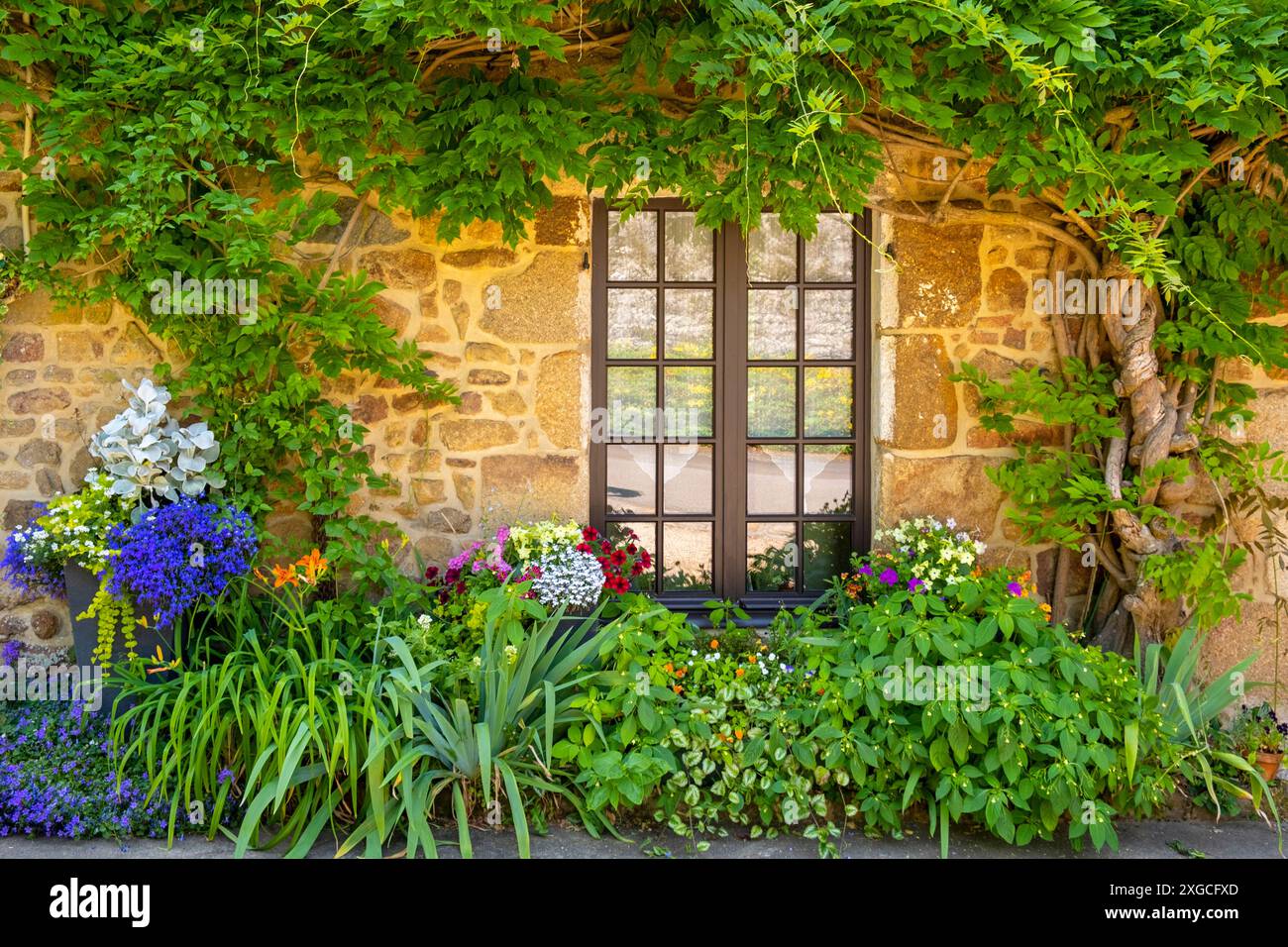 France, Orne, Parc naturel régional Normandie Maine, Alpes Mancelles, Saint Ceneri le Gerei, labellisé les plus Beaux villages de France Banque D'Images