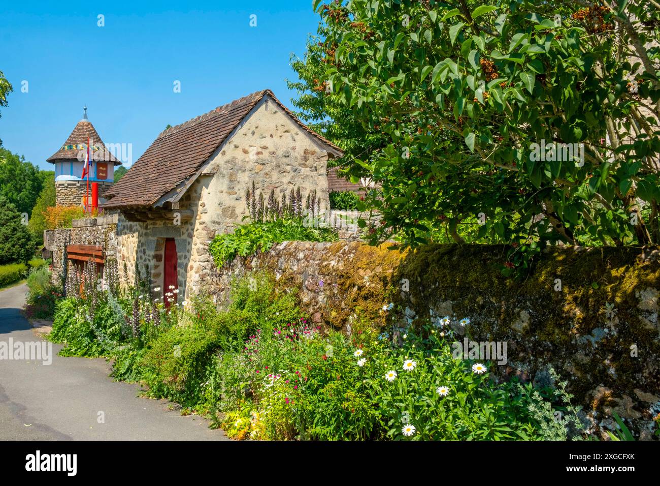 France, Orne, Parc naturel régional Normandie Maine, Alpes Mancelles, Saint Ceneri le Gerei, labellisé les plus Beaux villages de France Banque D'Images