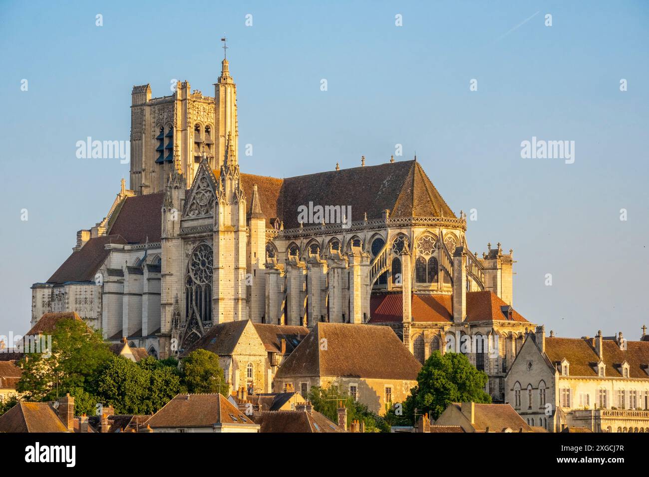 La France, l'Yonne, Auxerre, cathédrale Saint Etienne Banque D'Images