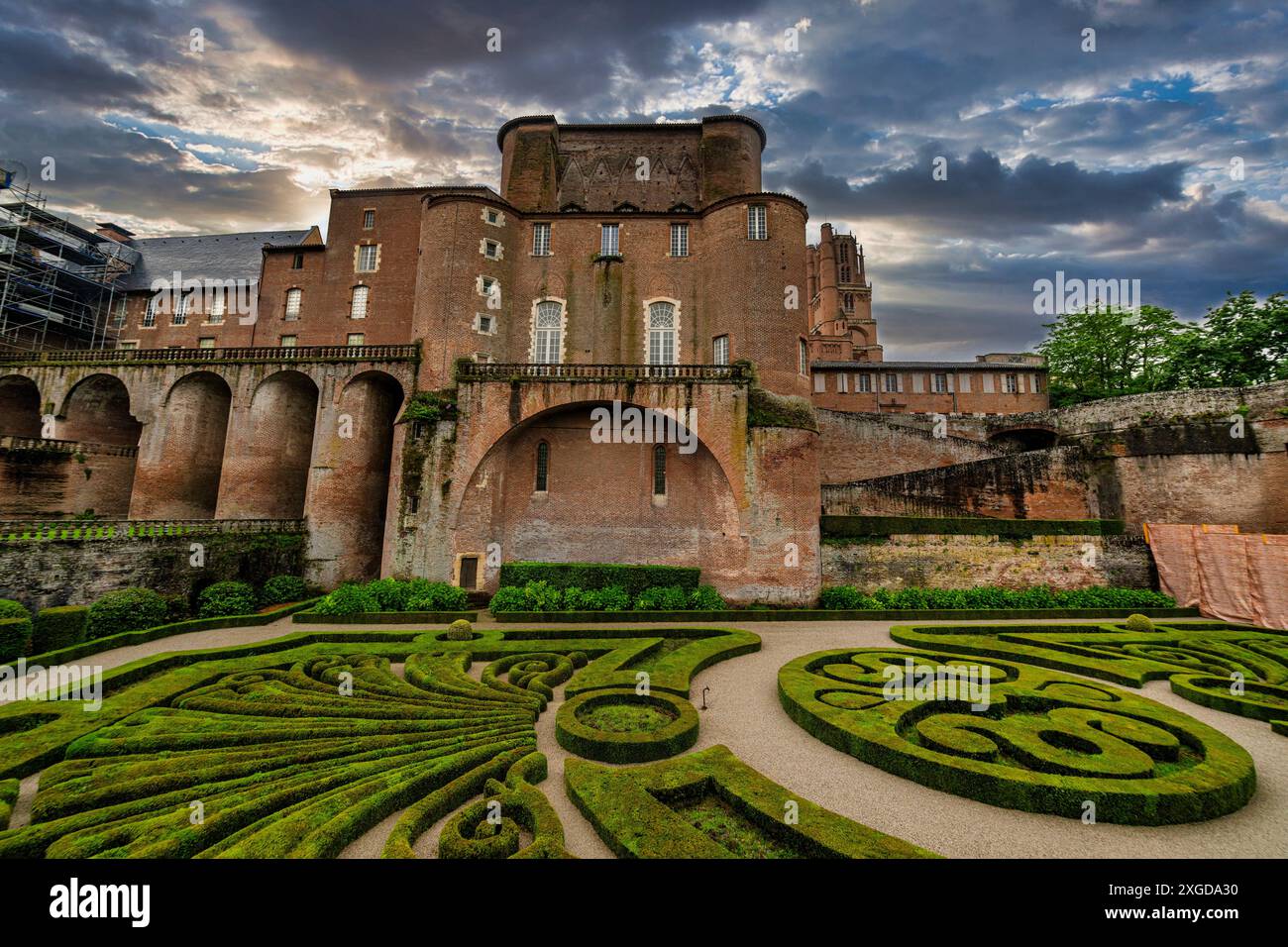 Cité épiscopale, autour de la Cathédrale Sainte-Cécile, Patrimoine mondial de l'UNESCO, Albi, midi-Pyrénées, France, Europe Banque D'Images