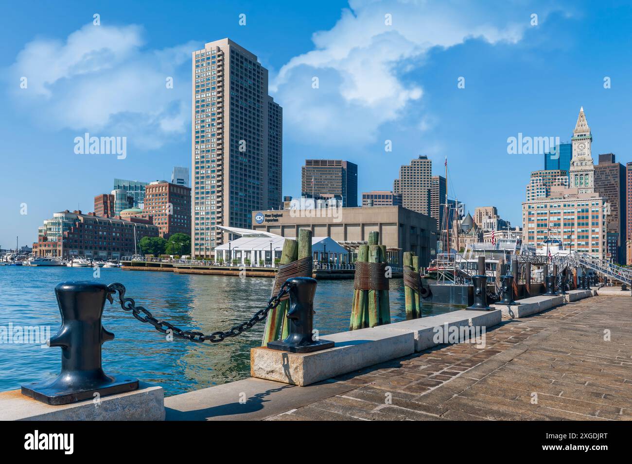 Boston, Massachusetts, États-Unis - L'Aquarium de la Nouvelle-Angleterre sur Central Wharf, Boston. Banque D'Images