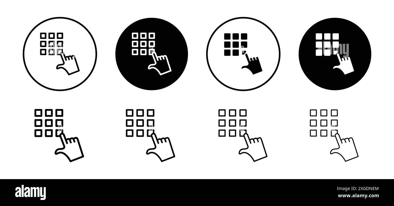 Collection de logo vectoriel d'icône de verrouillage de code pour l'interface utilisateur de l'application Web Illustration de Vecteur