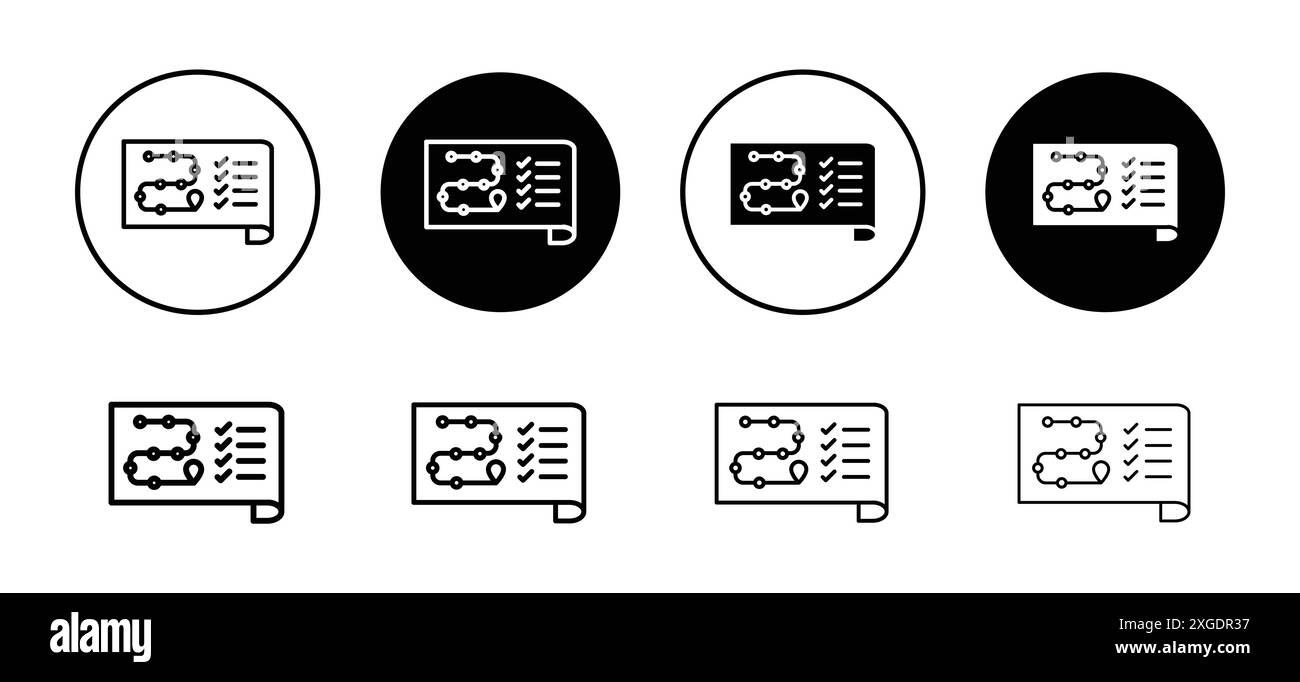 Icône de planification (2) collection de logo vectoriel pour l'interface utilisateur de l'application Web Illustration de Vecteur