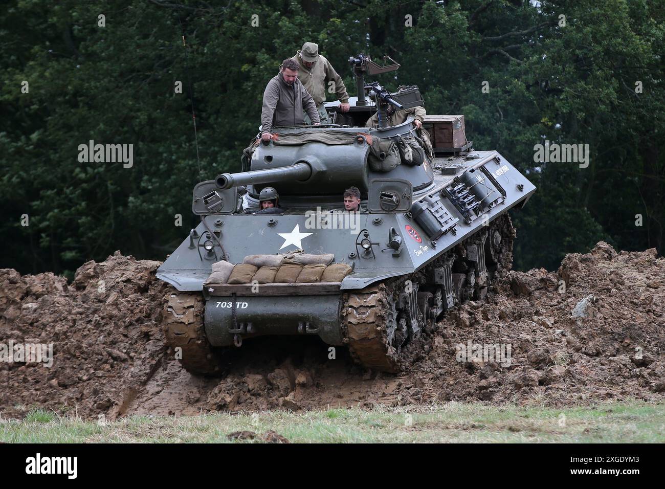 M36 GMC Jackson Tank Destroyer de la seconde Guerre mondiale Banque D'Images