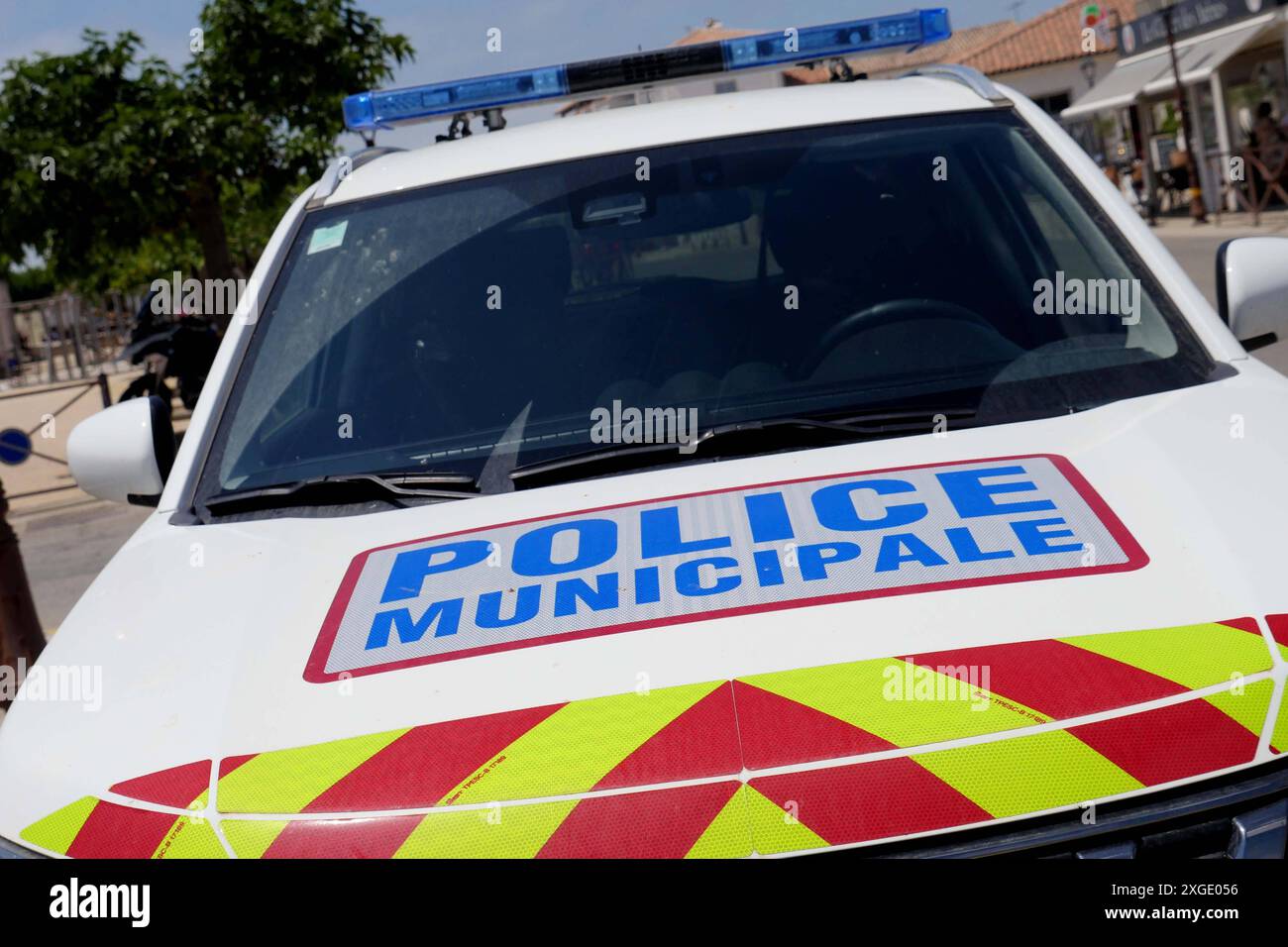 Französisches Polizeiauto *** voiture de police française Banque D'Images
