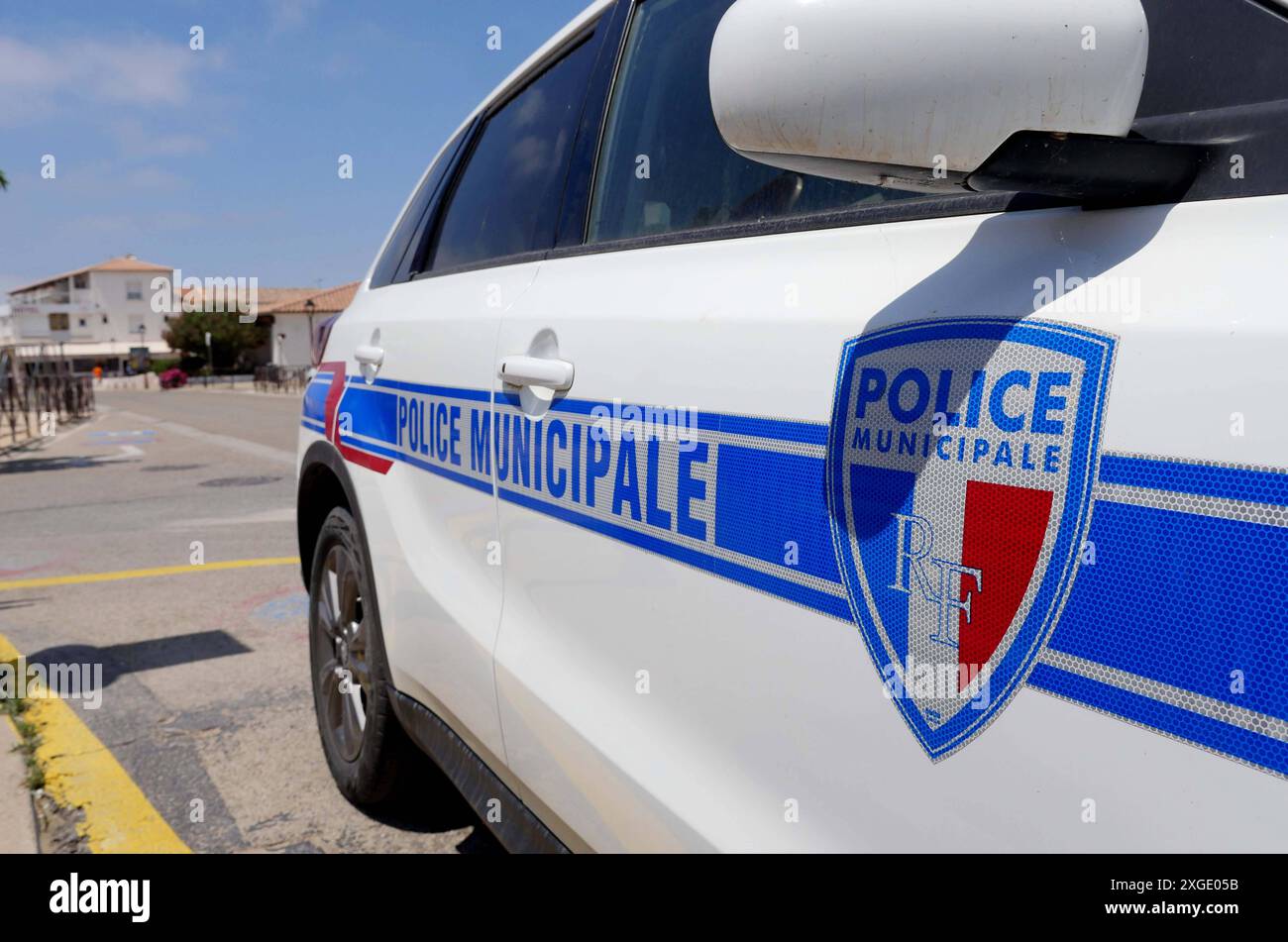 Französisches Polizeiauto *** voiture de police française Banque D'Images