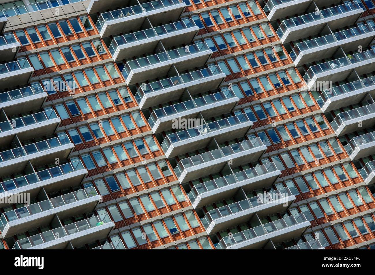 Boston, Massachusetts, États-Unis - un immeuble d'appartements dans le centre-ville de Boston. Banque D'Images