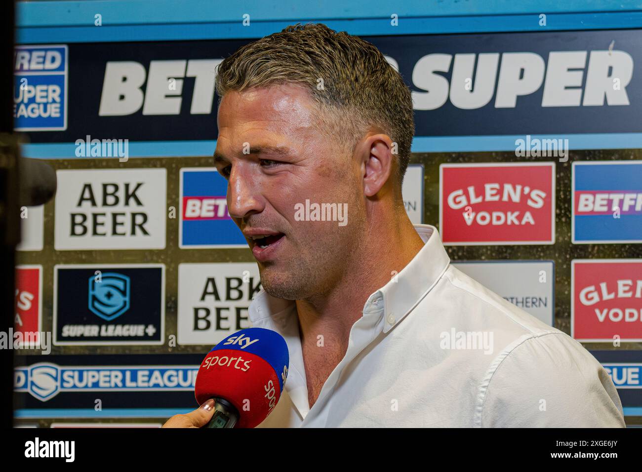 Warrington Wolves v Huddersfield Giants - Halliwell Jones Stadium, Warrington, Royaume-Uni, 05.07.2024 Banque D'Images