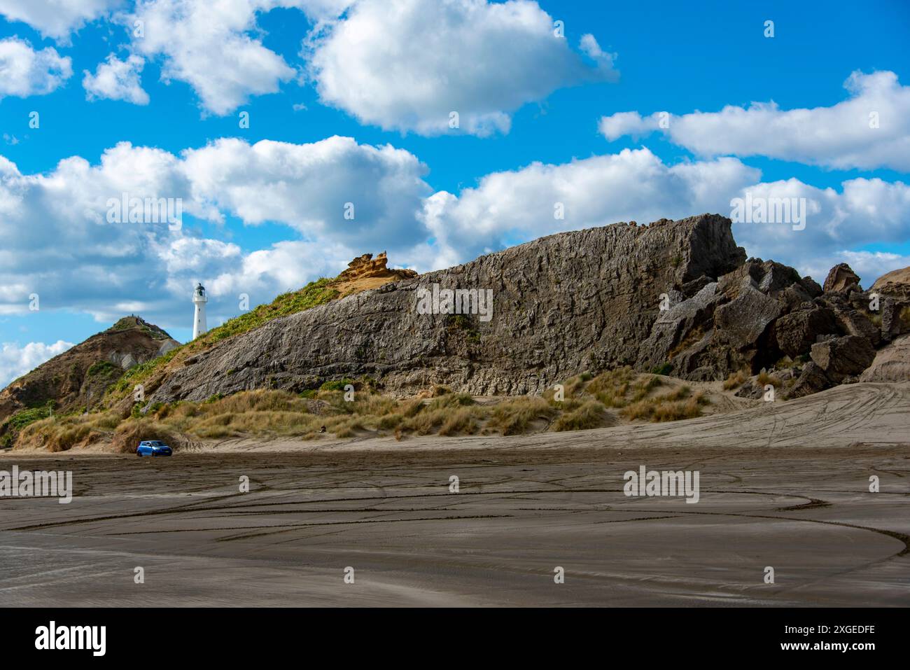 Castlepoint Reef - Nouvelle-Zélande Banque D'Images
