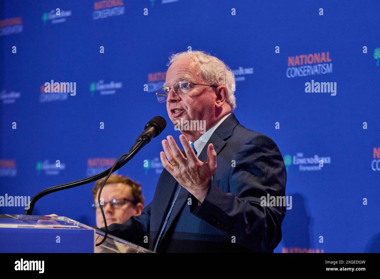 Washington DC, États-Unis. Washington DC, Washington DC, États-Unis. 8 juillet 2024. John Eastman prend la parole à la Conférence nationale conservatrice à Washington, DC, le lundi 8 juillet 2024. Crédit : ZUMA Press, Inc/Alamy Live News Banque D'Images