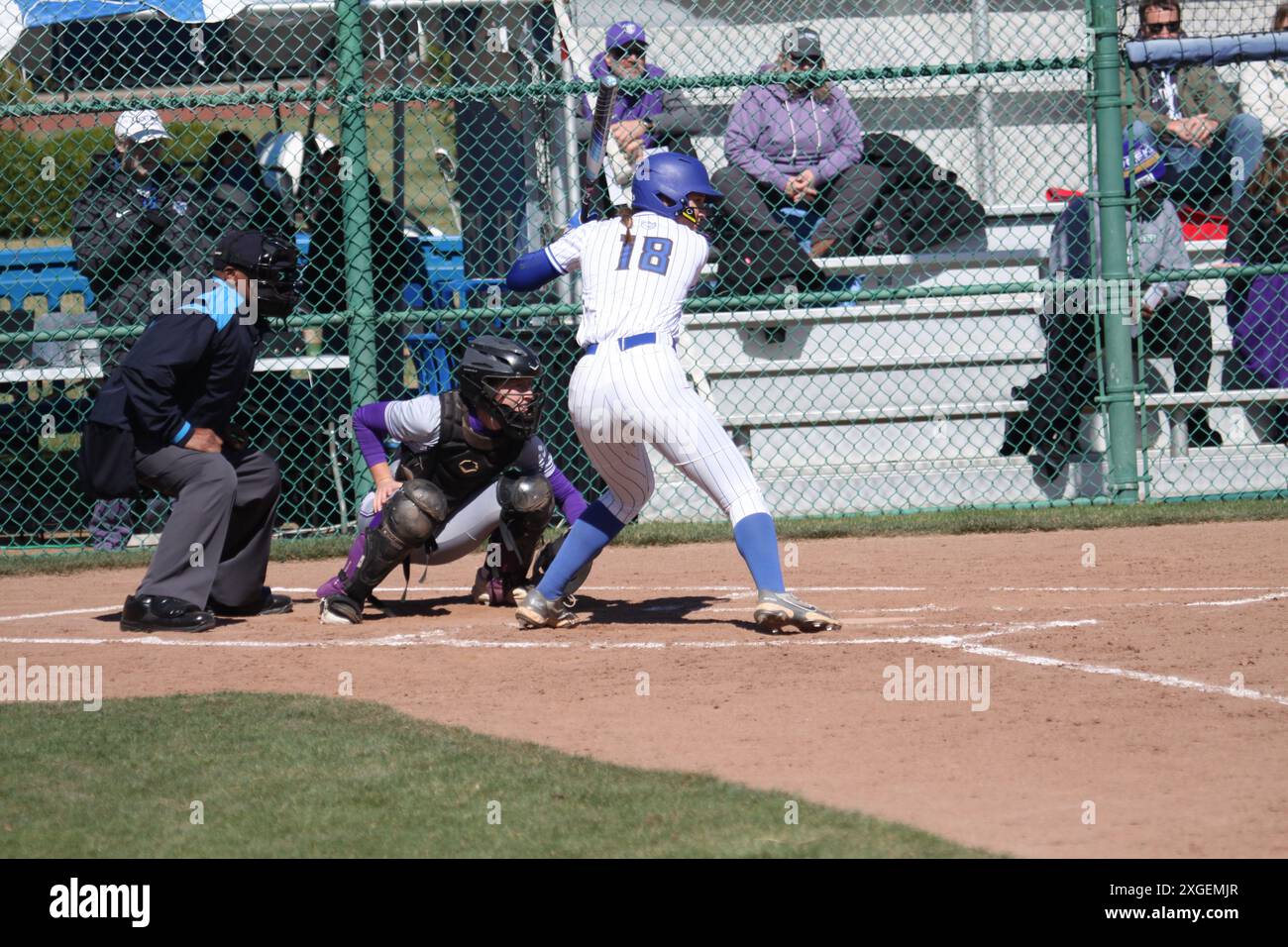 SLU Softball vs. Thomas University at the Billiken Sports Complex in qualifié Louis, Missouri, USA Banque D'Images