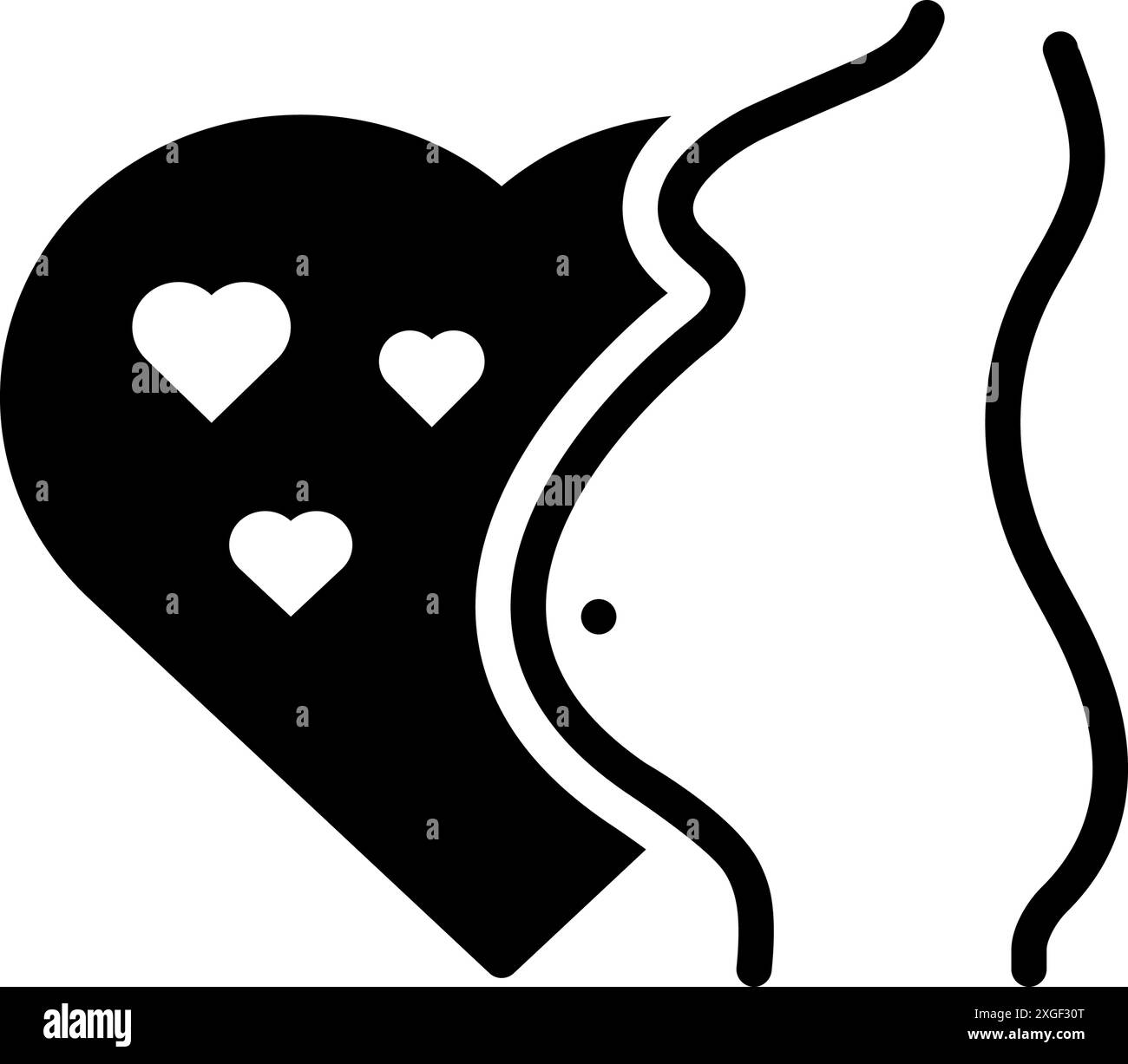 Icône pour enceinte, grossesse Illustration de Vecteur