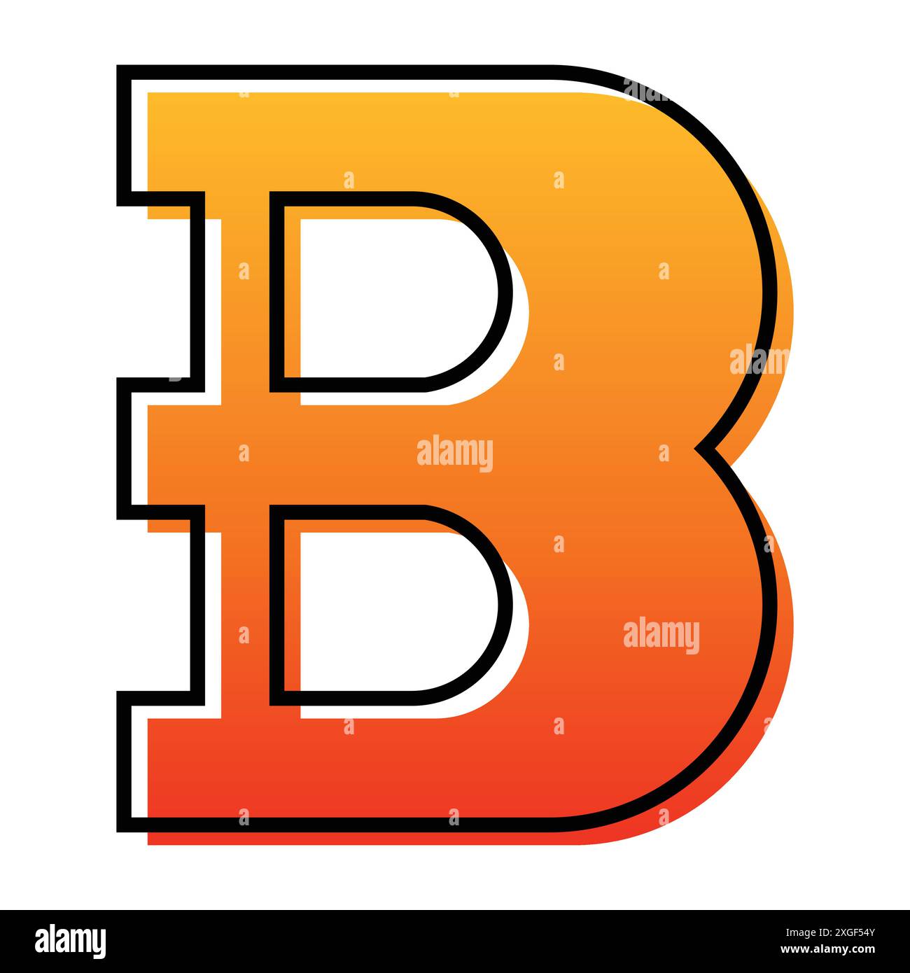 Lettre ou alphabet B logo icône vectorielle Illustration de Vecteur