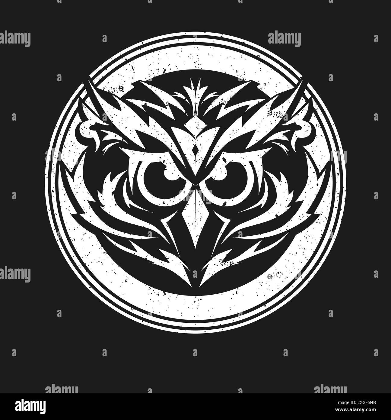 fichier vectoriel tête de hibou Illustration de Vecteur