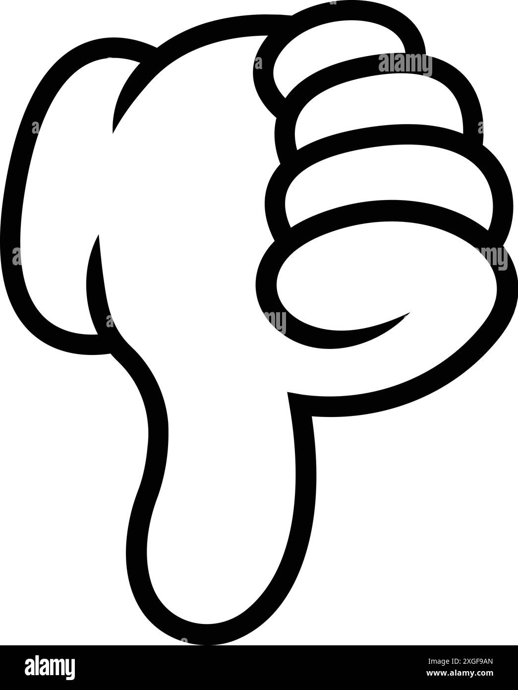 Mouvement de la main de l'icône de ligne vectorielle Illustration de Vecteur