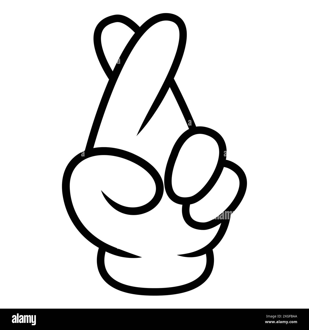 Mouvement de la main de l'icône de ligne vectorielle Illustration de Vecteur