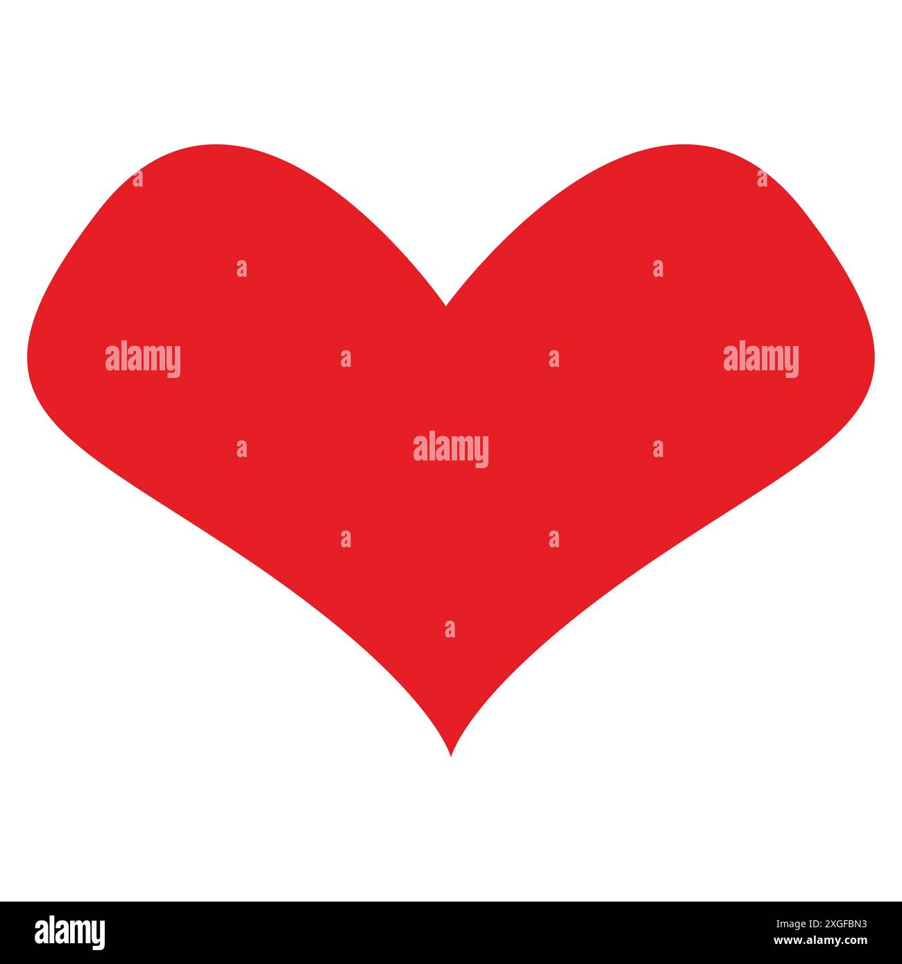 Icône de vecteur de symbole plat de coeur Illustration de Vecteur