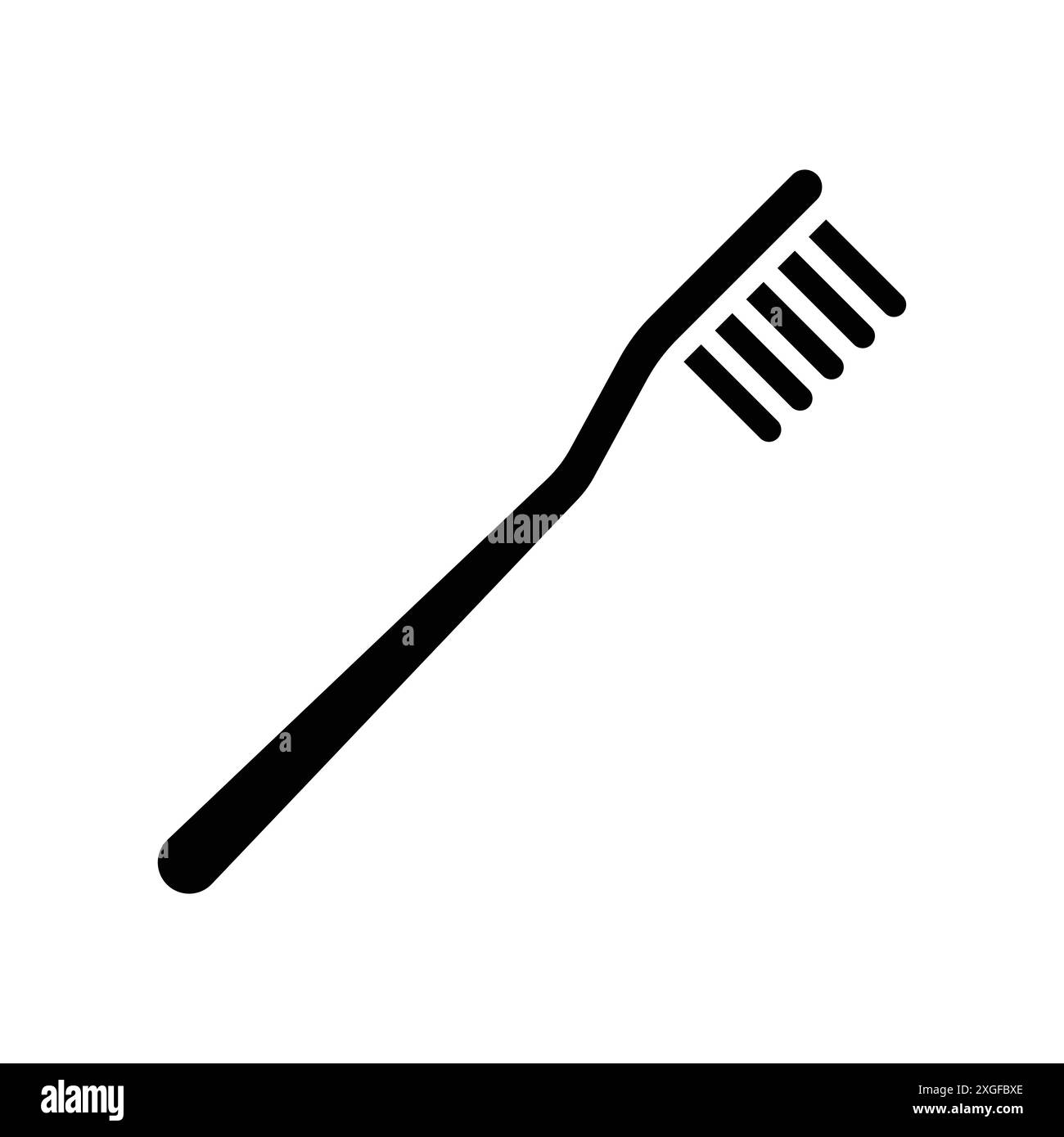 modèle de conception de vecteur d'icône de brosse à dents en fond blanc Illustration de Vecteur