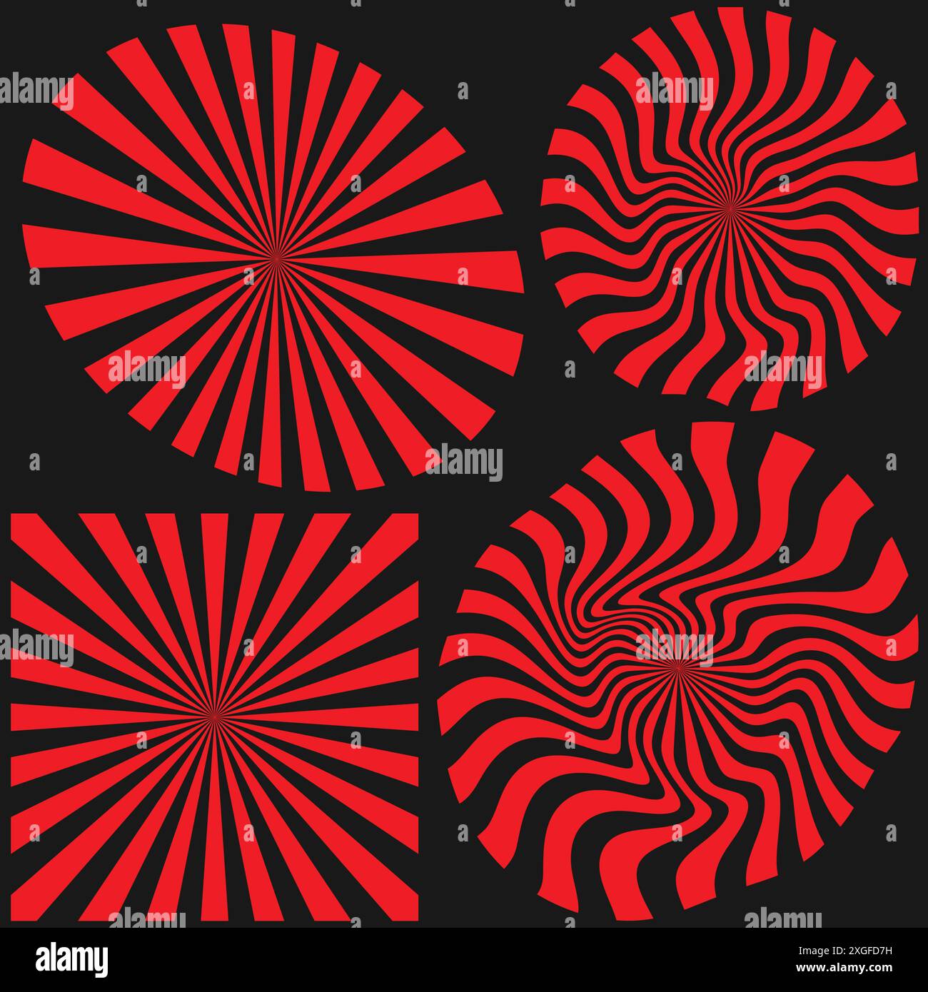 Illustration vectorielle de spirale psychédélique hypnotique Illustration de Vecteur