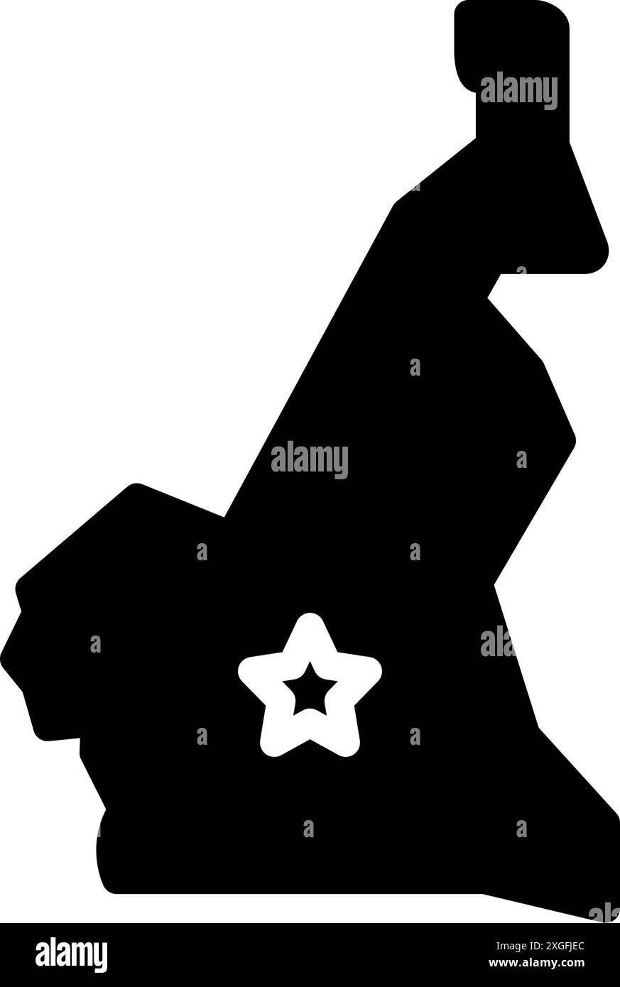 Icône pour cameroun,Area Illustration de Vecteur