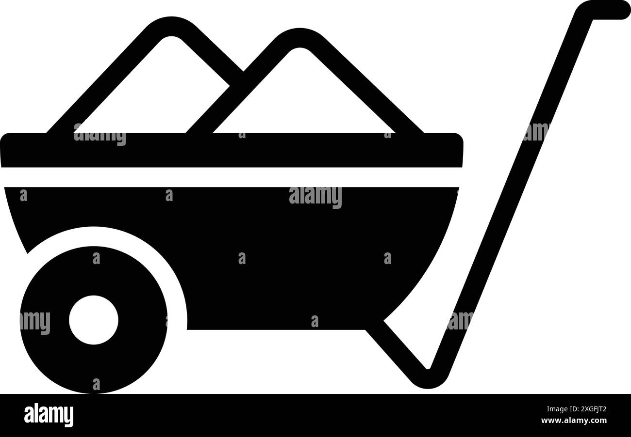 Icône pour ciment, béton Illustration de Vecteur