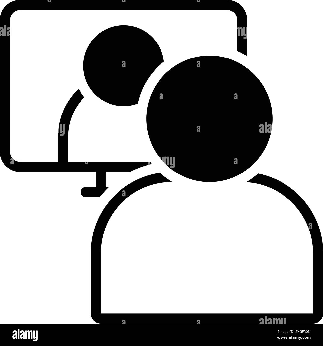 Icône pour webcast, appel vidéo Illustration de Vecteur