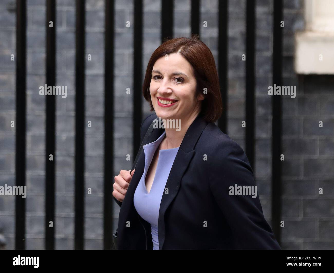 Londres, Royaume-Uni, 5 juillet 2024. Bridget Phillipson, secrétaire d'État nouvellement nommée à l'éducation, arrive au 10 Downing Street, à Londres, au Royaume-Uni Banque D'Images