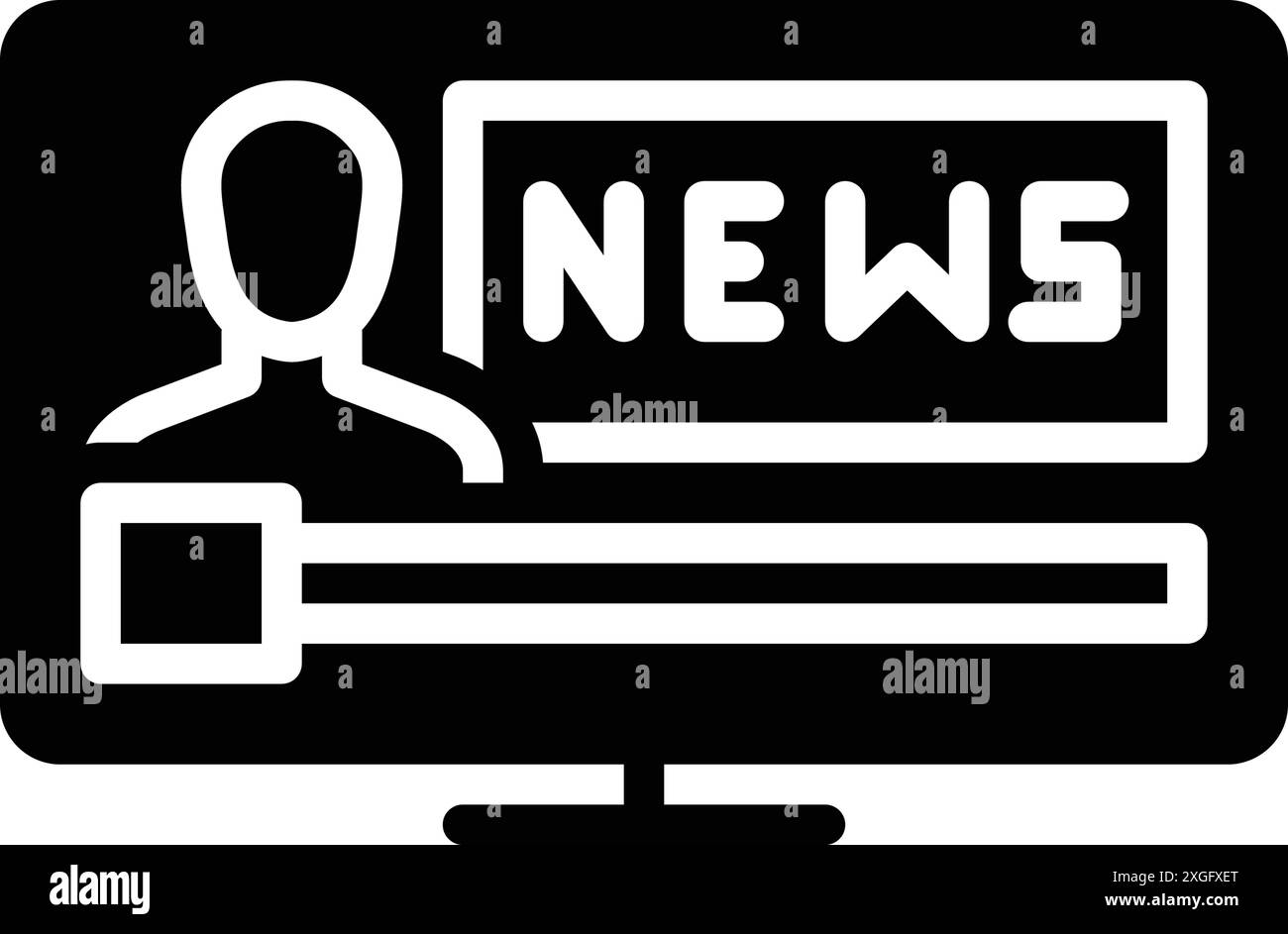 Pour les actualités, appuyez sur Illustration de Vecteur