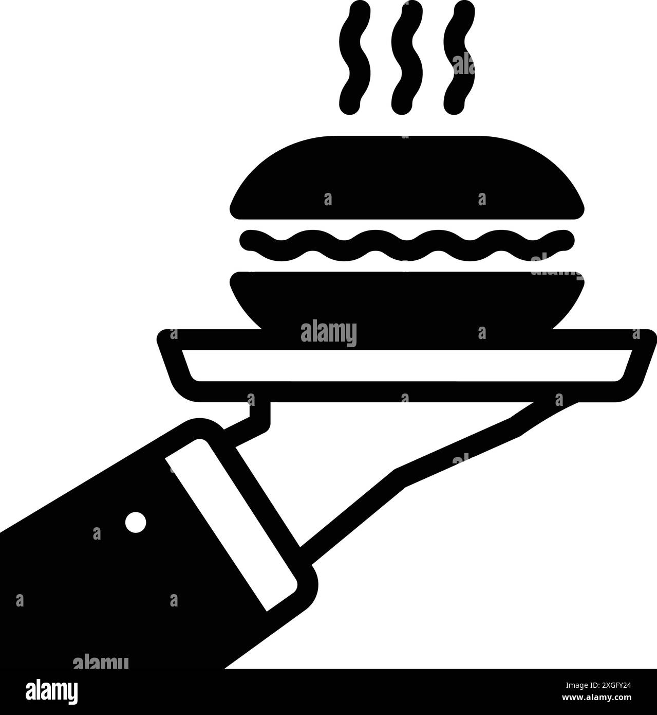Icône pour servir, serveur Illustration de Vecteur