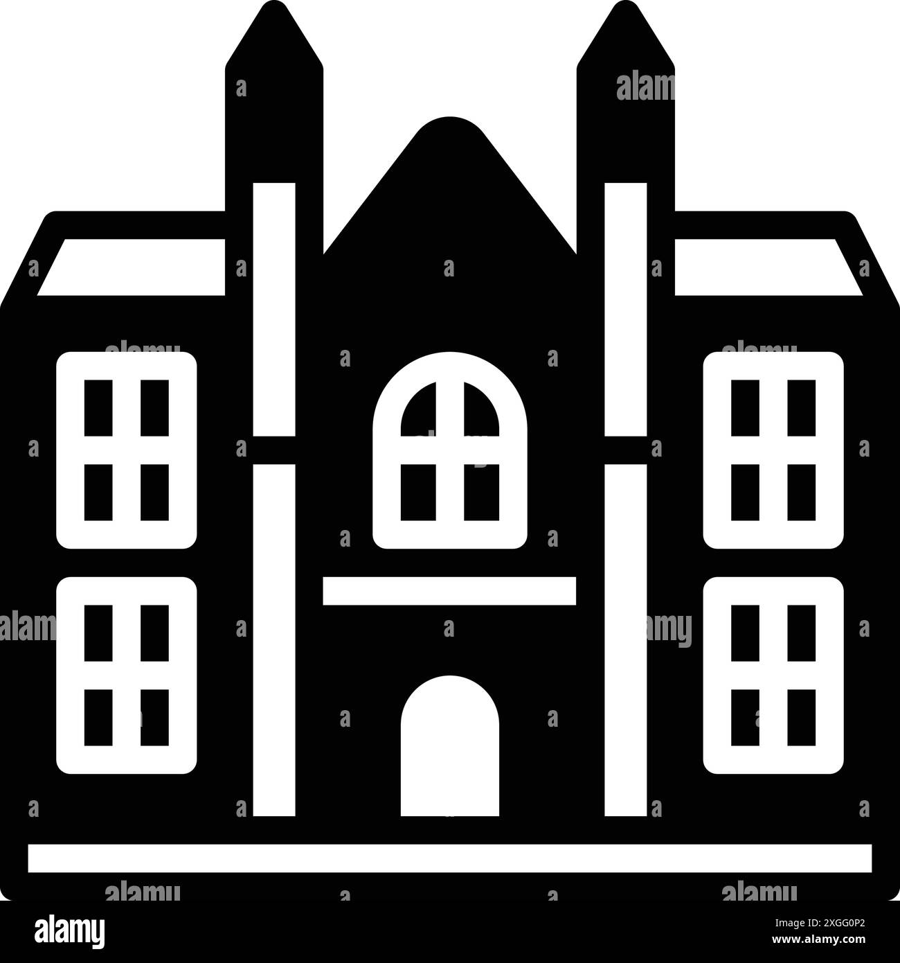 Icône pour cambridge, université Illustration de Vecteur