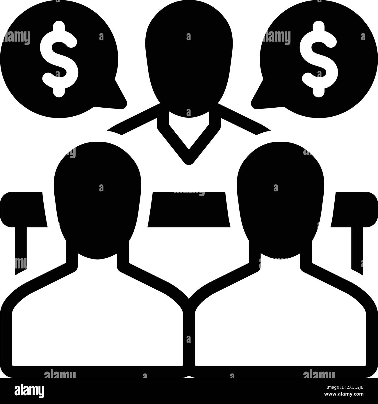 Icône pour conseillers, consultant Illustration de Vecteur