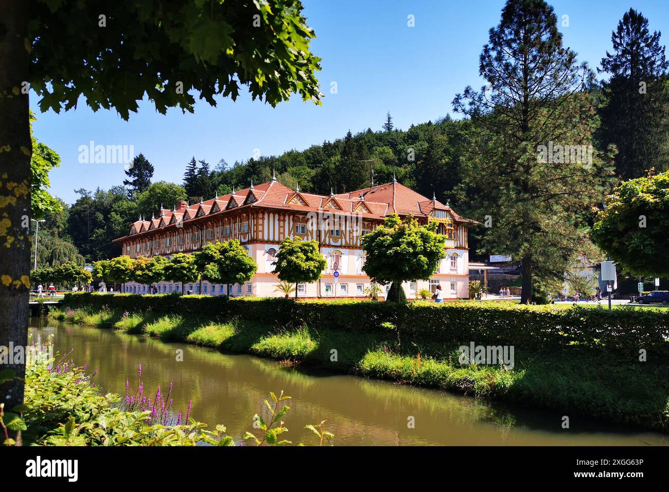 Célèbre Moravie spa Luhacovice en république tchèque (suummer) Banque D'Images