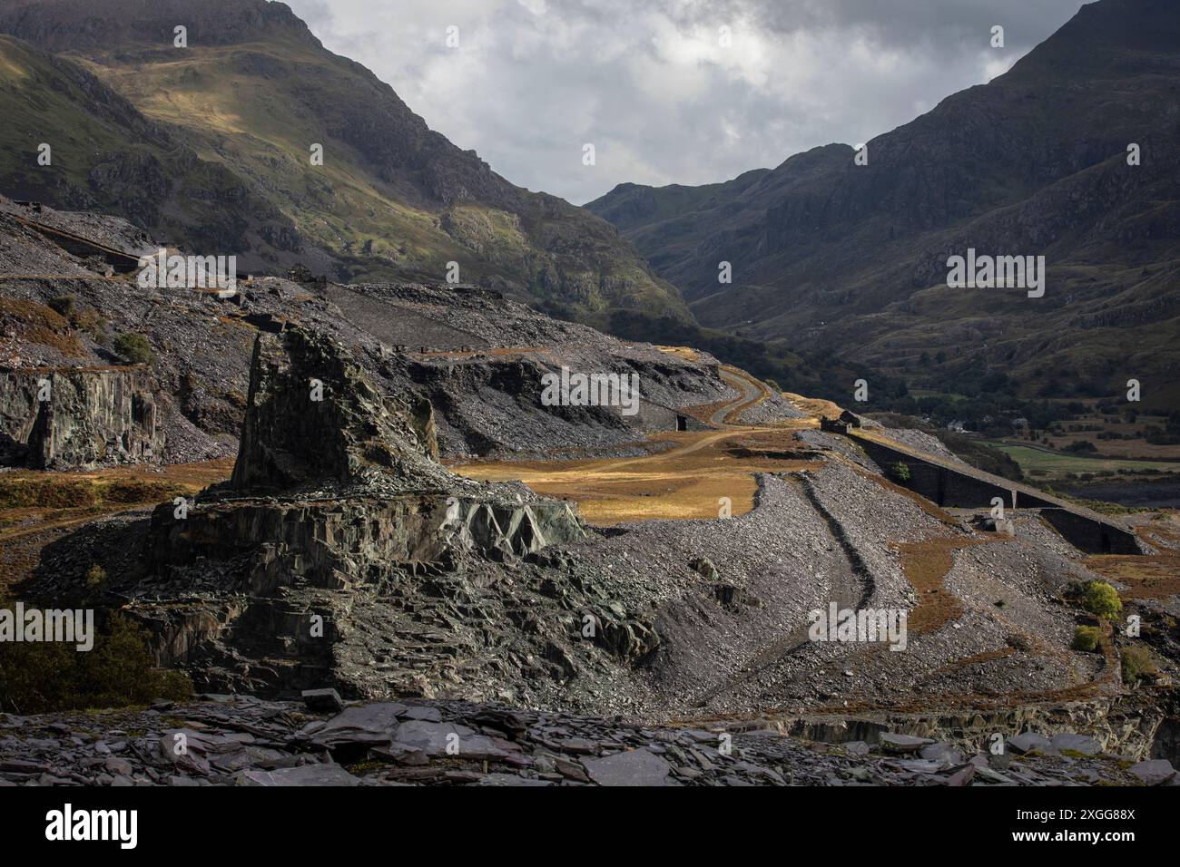 Carrière Dinorwic, Snowdonia, pays de Galles du Nord, Royaume-Uni, Europe Banque D'Images