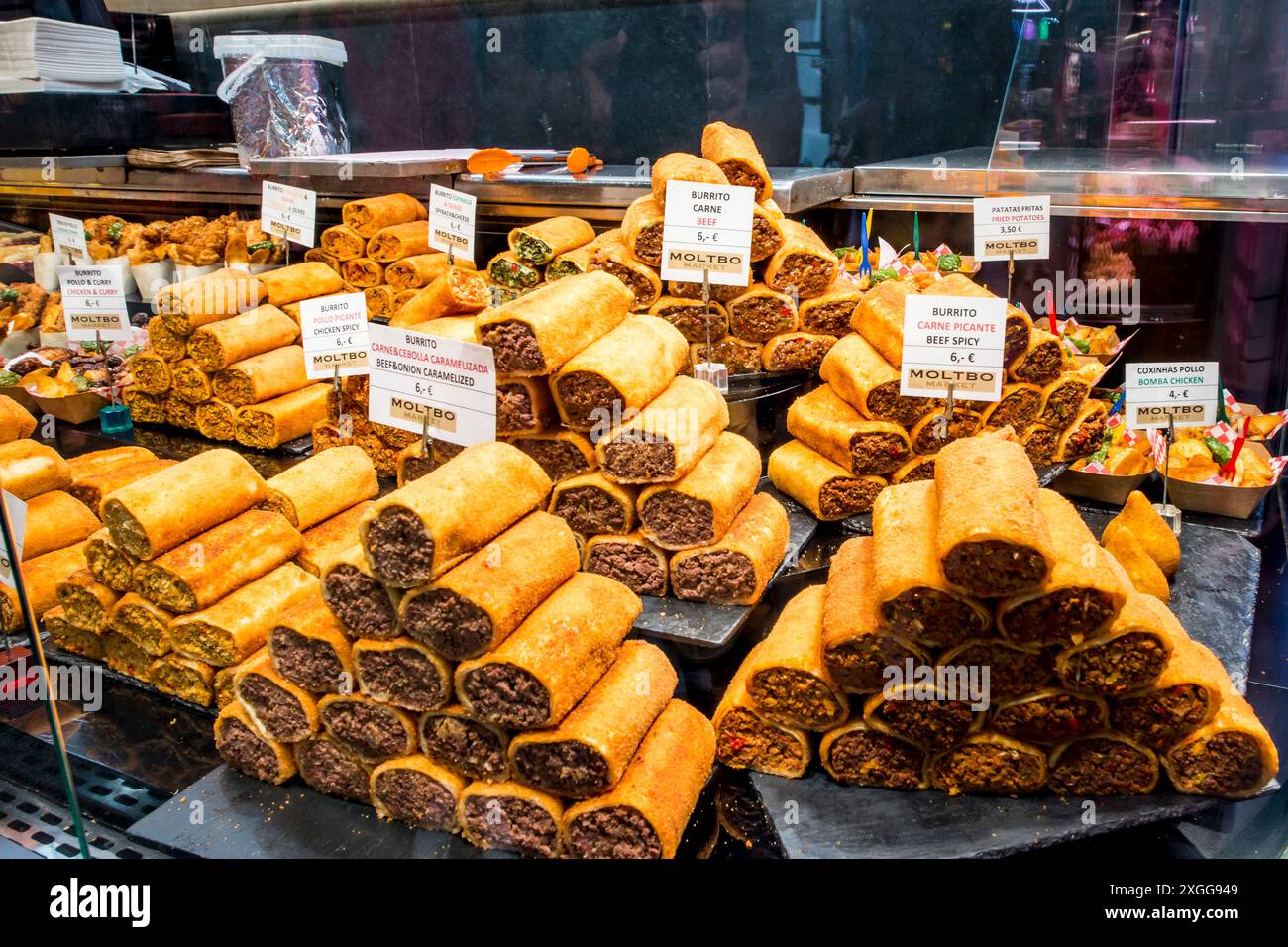 Le Mercat de Sant Josep de la Boqueria, le marché le plus célèbre de Barcelone, Barcelone, Catalogne, Espagne, Europe Banque D'Images