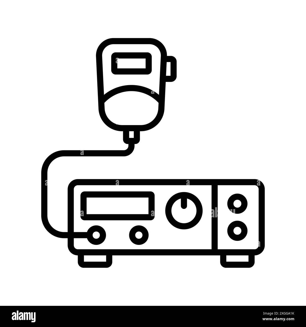 modèle de conception de vecteur d'icône d'émetteur radio en fond blanc Illustration de Vecteur