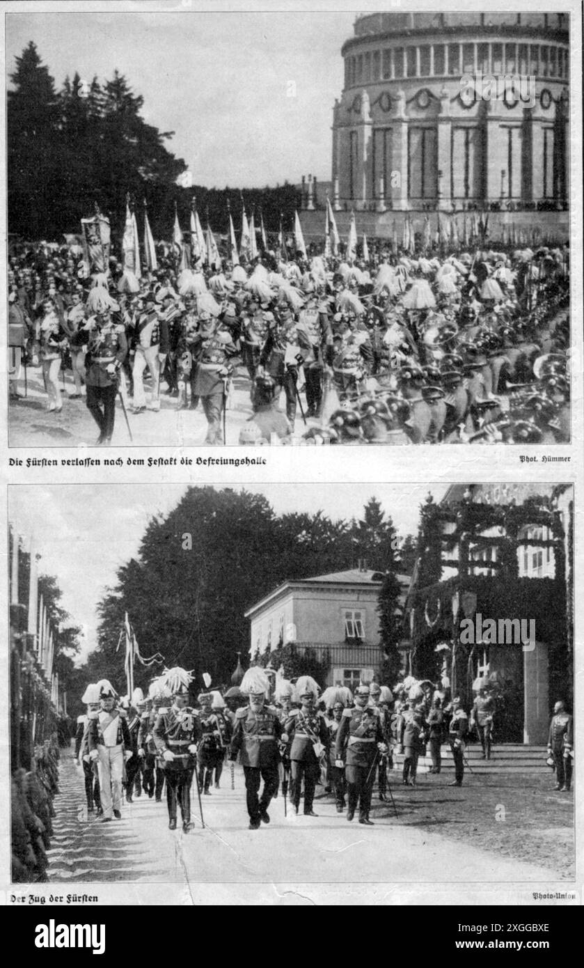 Presse / médias, magazines, 'Zeit im Bild', rapport 'le centenaire des Princes allemands', 1913, images, DROITS-SUPPLÉMENTAIRES-AUTORISATION-INFO-NON-DISPONIBLE Banque D'Images