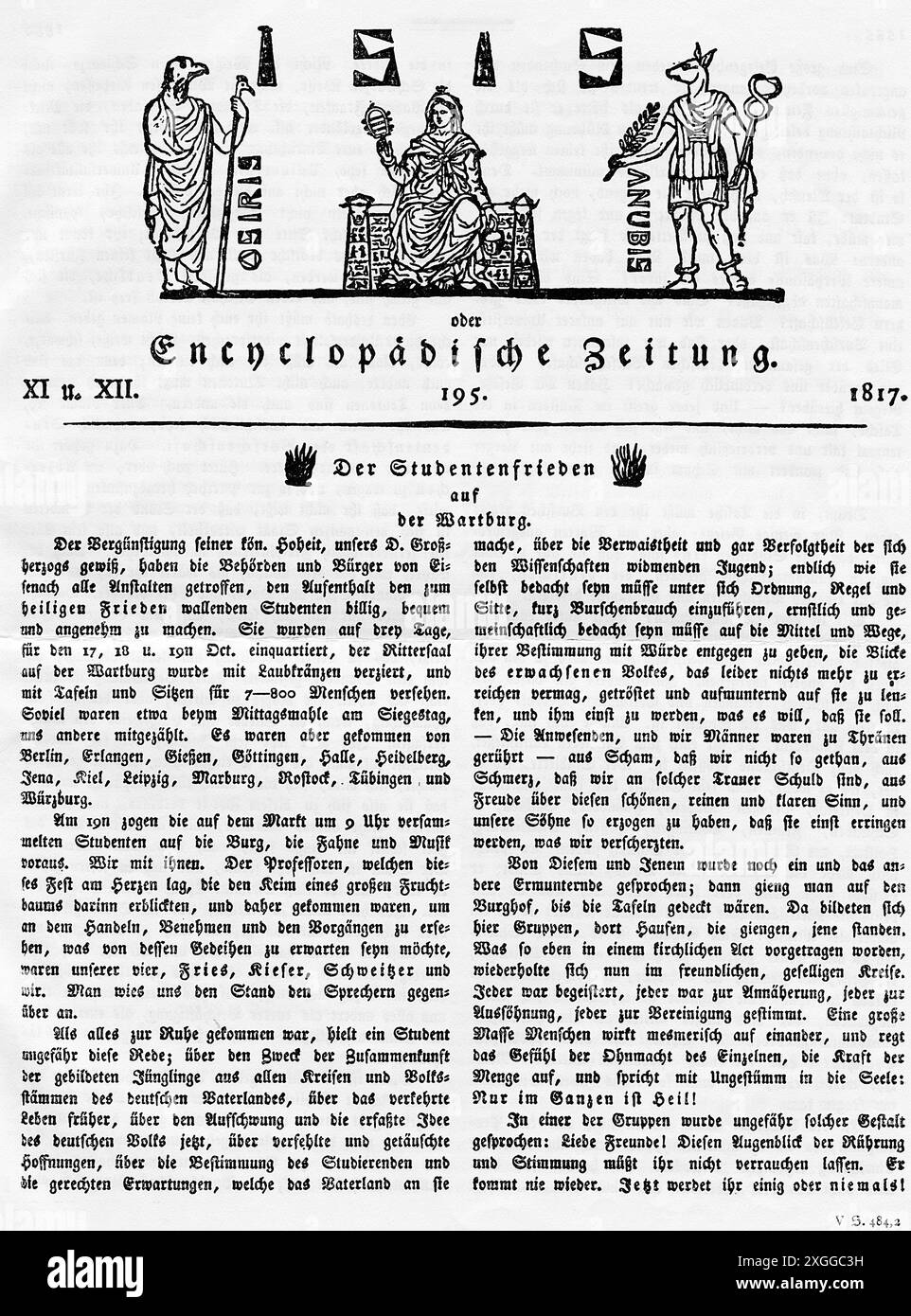 Presse / médias, magazines, Isis, oder Encyclopaedische Zeitung, éditeur : Lorenz Oken, INFORMATIONS-AUTORISATION-DROITS-SUPPLÉMENTAIRES-NON-DISPONIBLES Banque D'Images