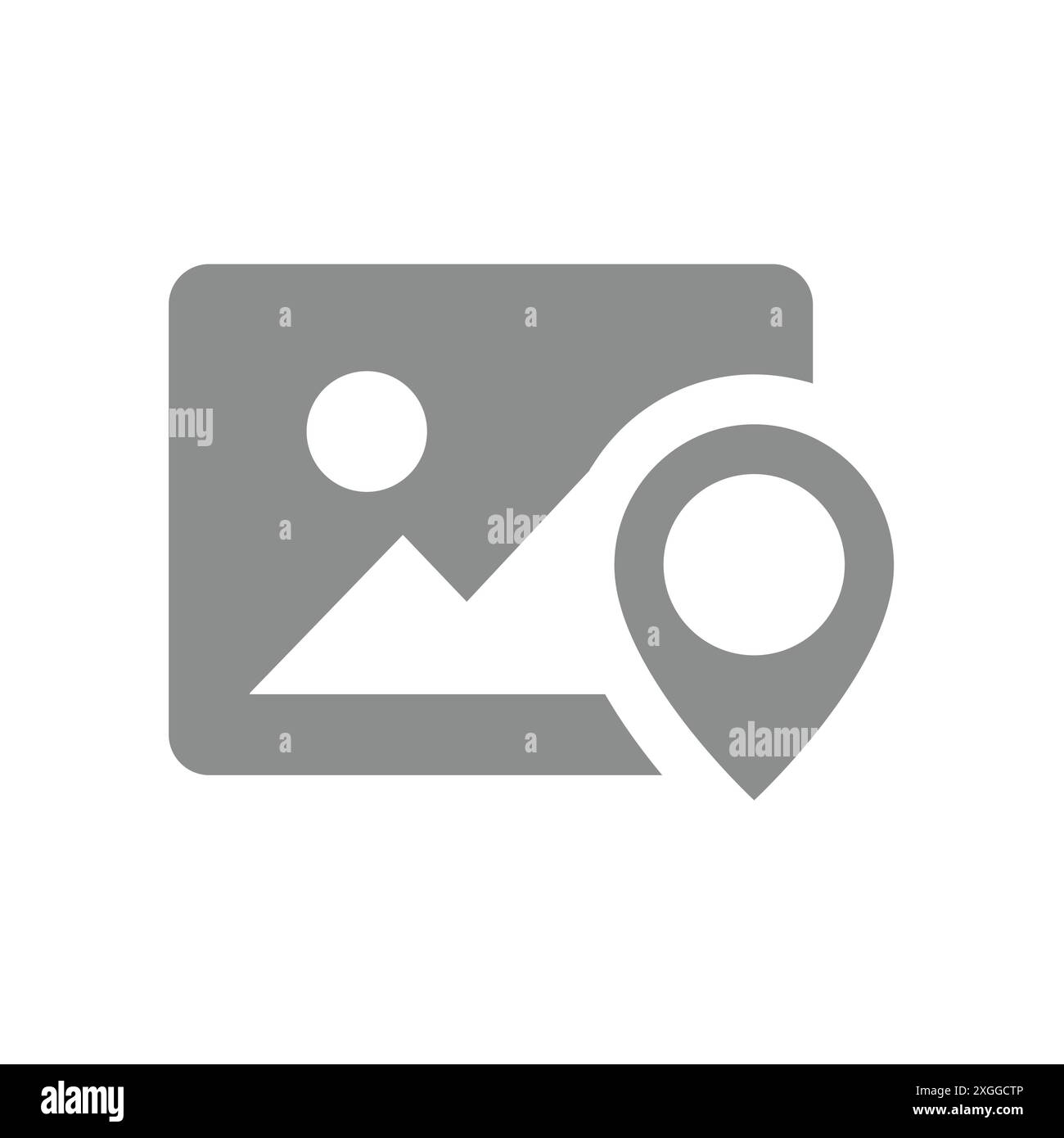 Endroit célèbre et emplacement de point de repère. Épingle de carte pour symbole de vue ou de monument. Illustration de Vecteur