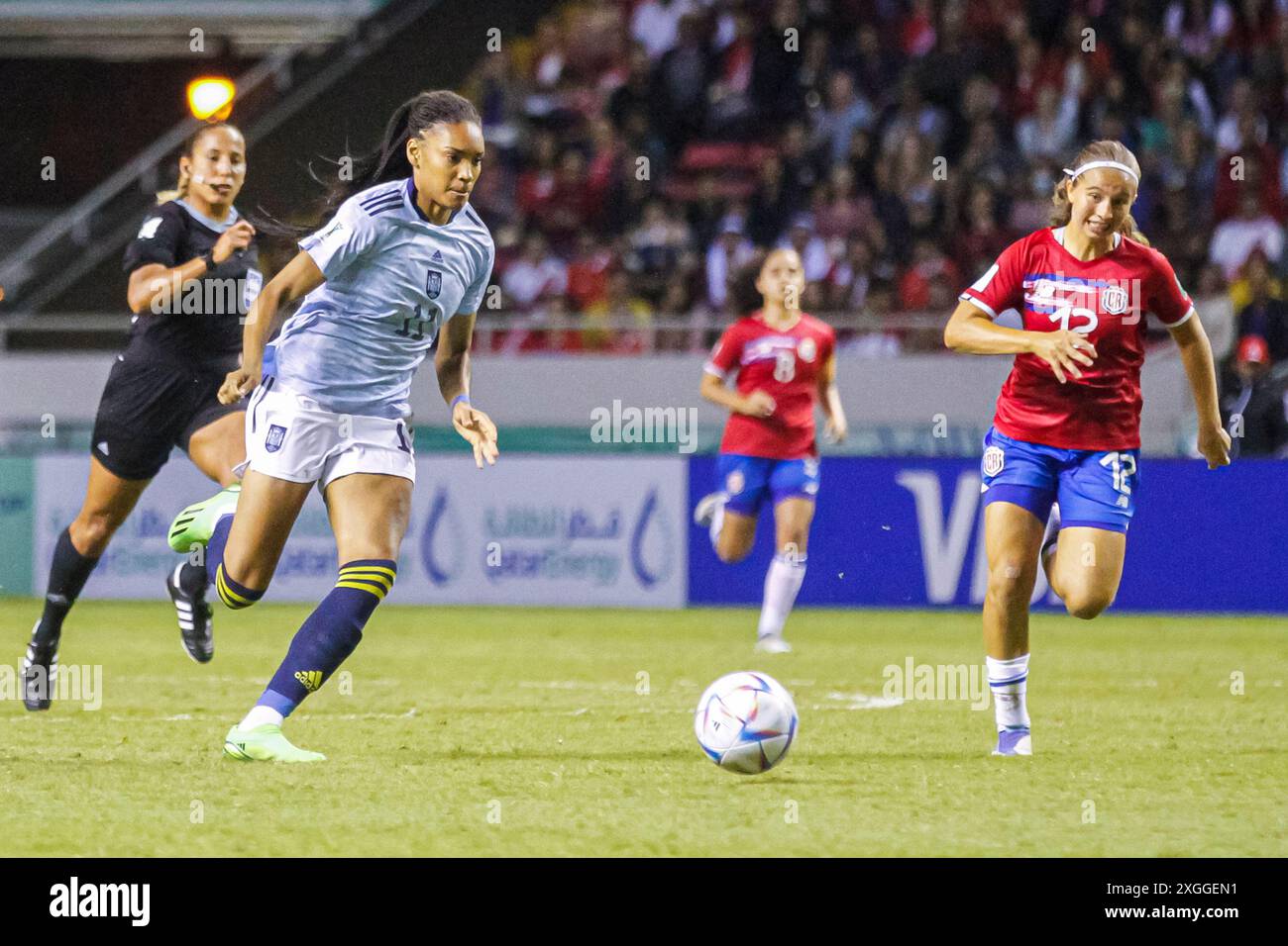 Salma Paralluelo, de l'Espagne, lors de la Coupe du monde féminine U-20 de la FIFA, Costa Rica, contre Espagne, le 13 août 2022 Banque D'Images